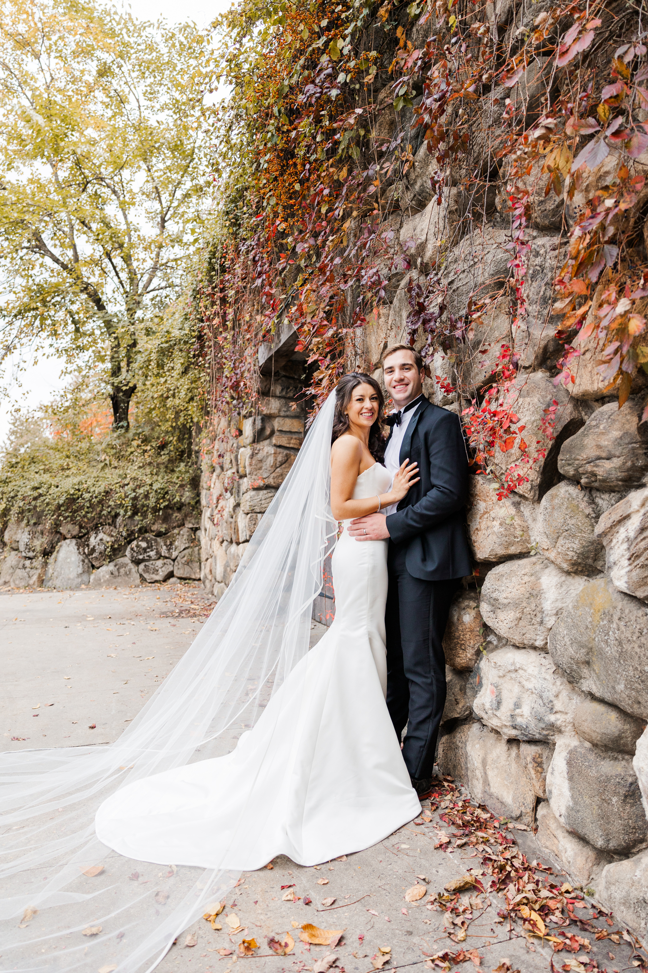 Pretty Fall Wedding Photos at Blue Hill at Stone Barns in New York 
