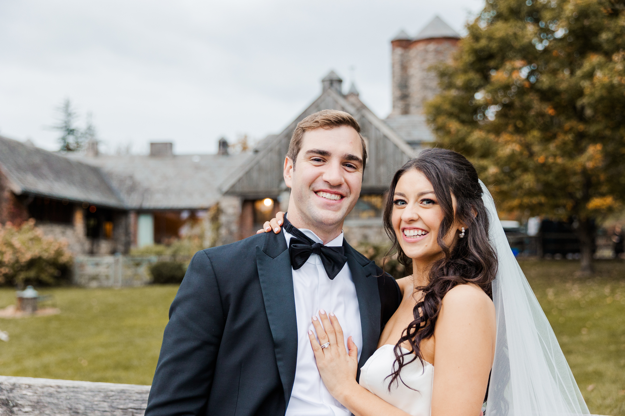 Scenic Fall Wedding Photos at Blue Hill at Stone Barns in New York 