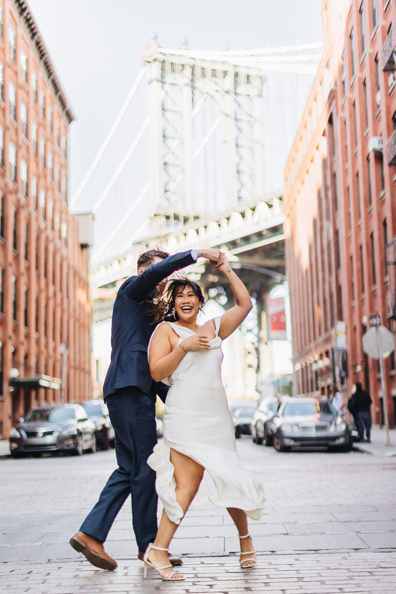 Timeless Fall DUMBO Elopement with NYC views and foliage