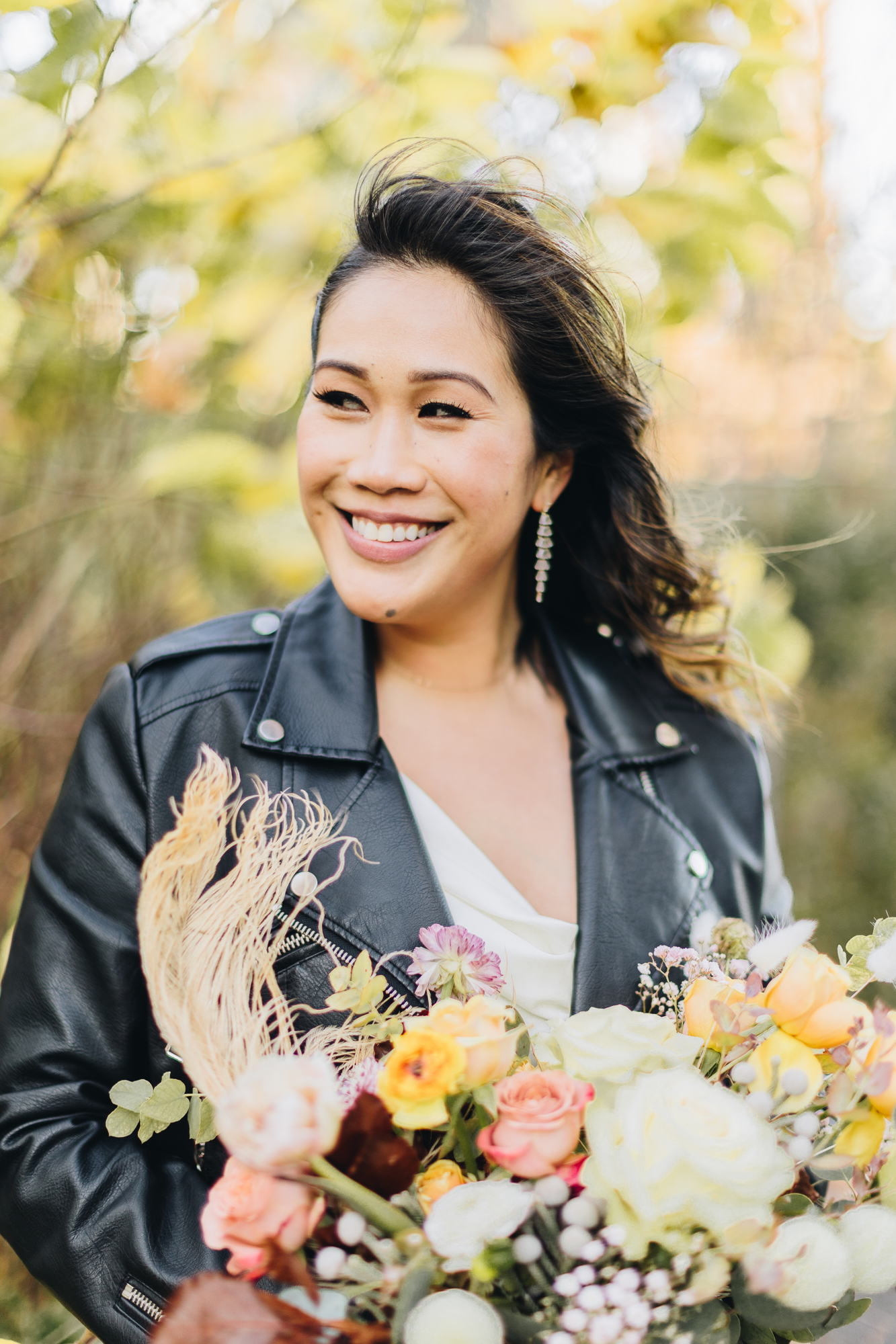 Stunning Fall DUMBO Elopement with NYC views and foliage