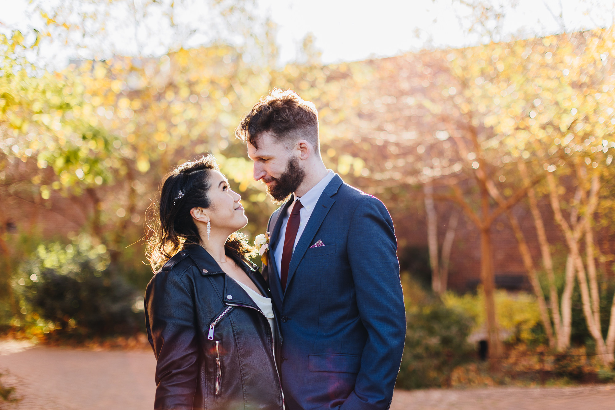 Timeless Fall DUMBO Elopement with New York views and foliage