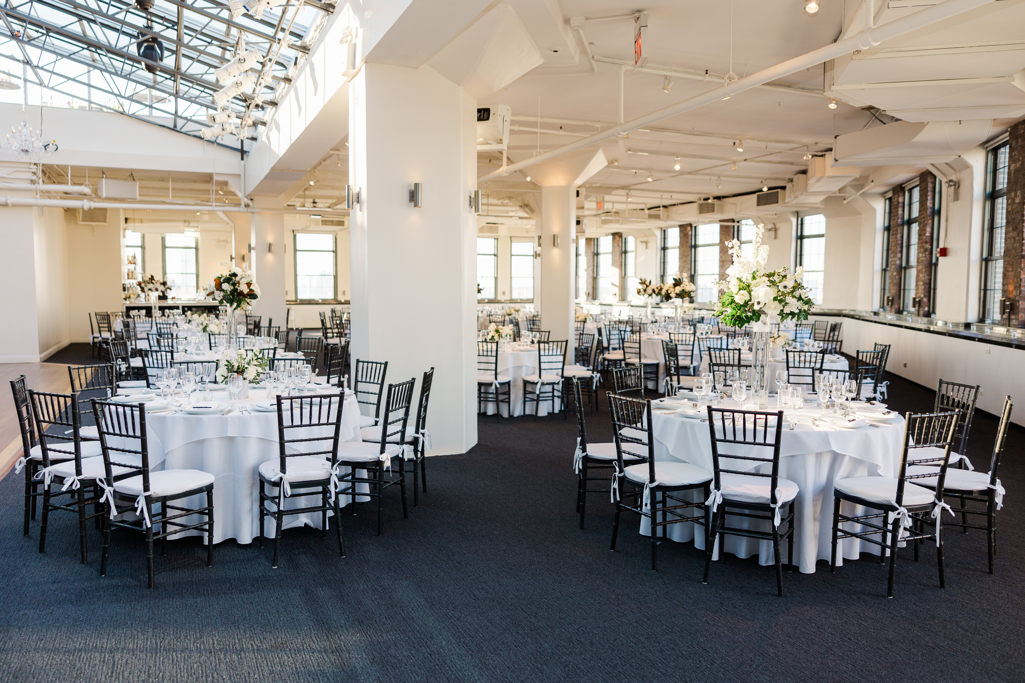 Large Tribeca Rooftop Wedding Reception