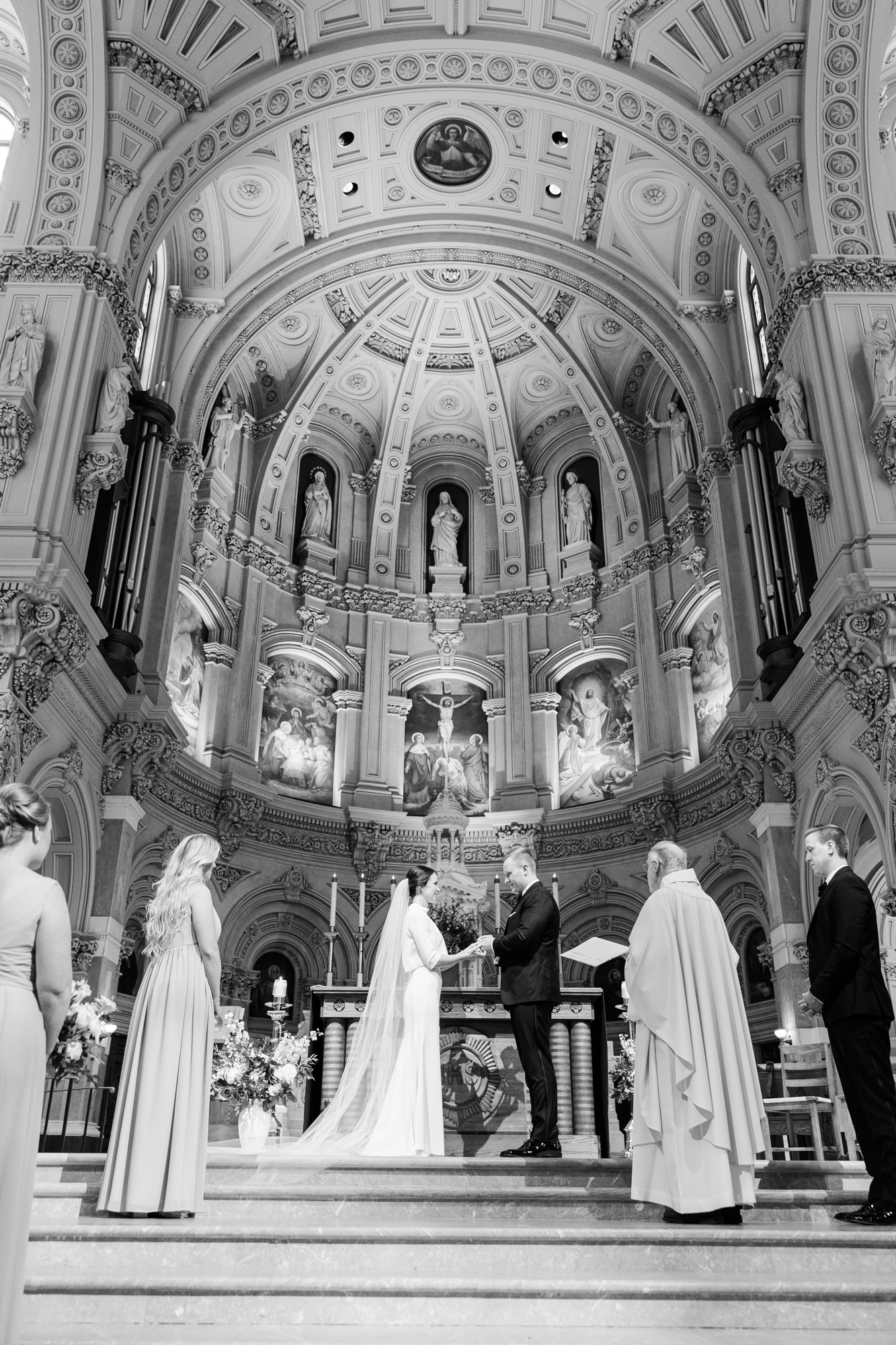 Chilly St. Francis Xavier Wedding Photos in New York
