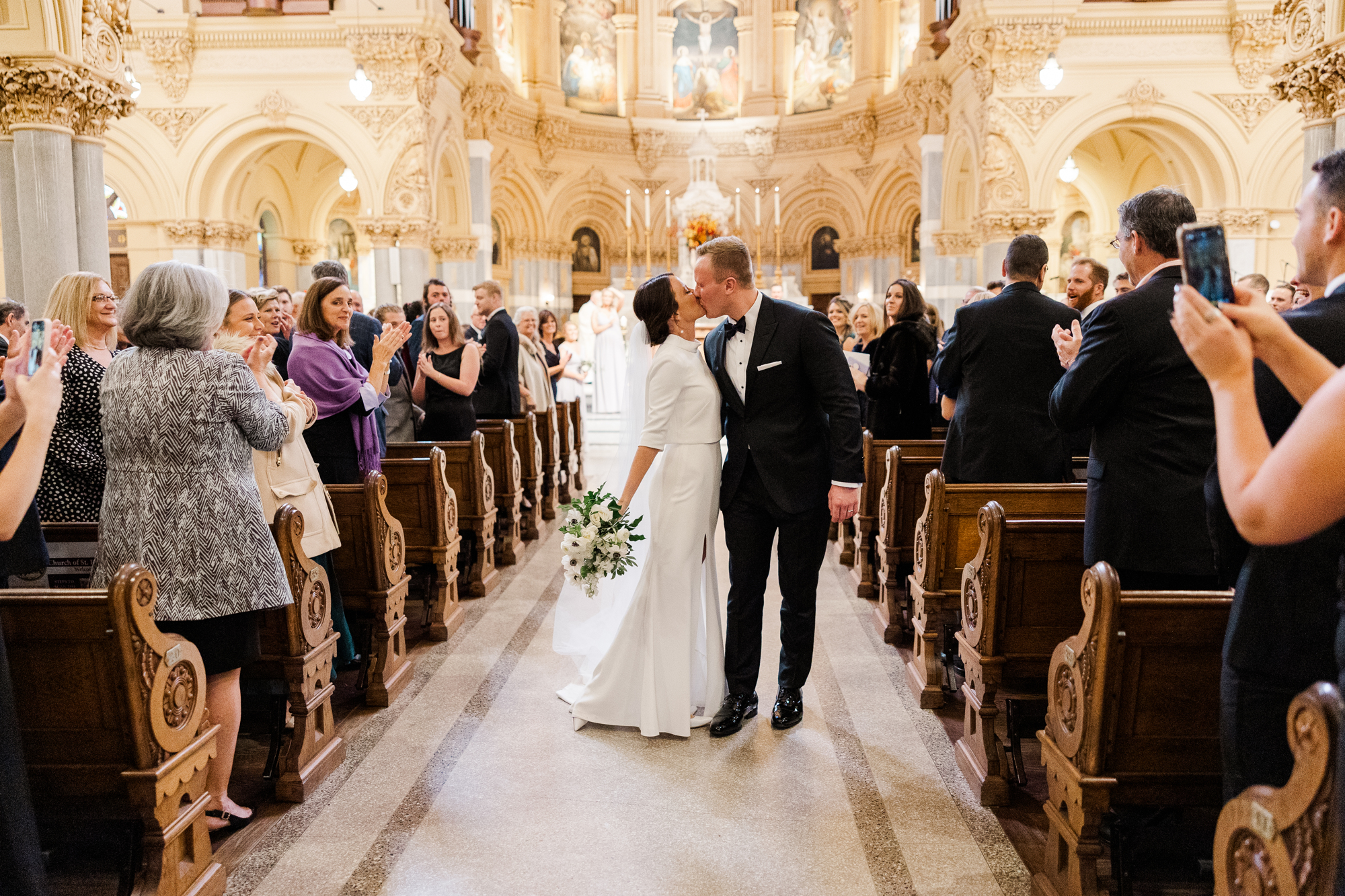 Large Wedding at St. Francis Xavier in NYC