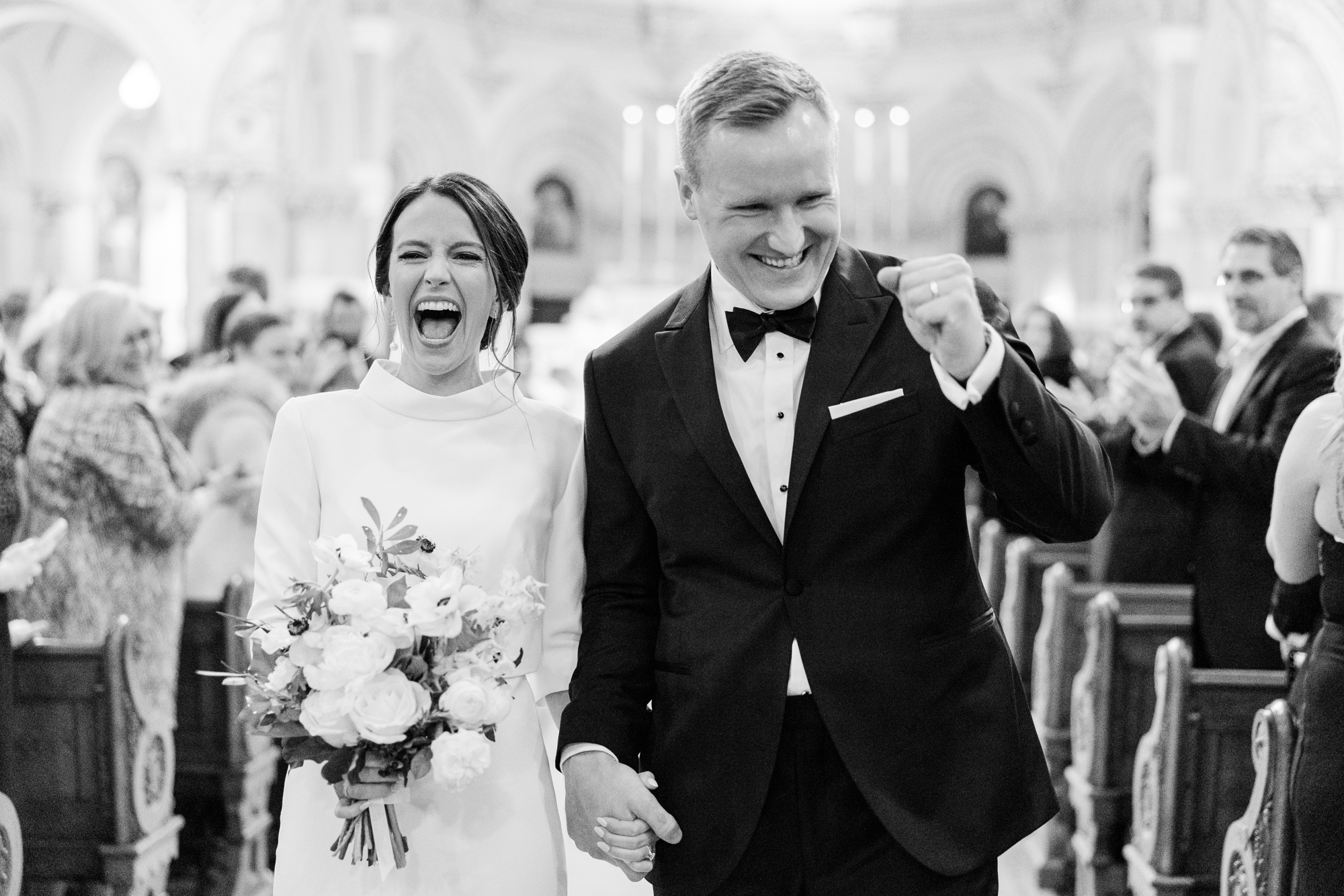 Light and airy Wedding at St. Francis Xavier in NYC