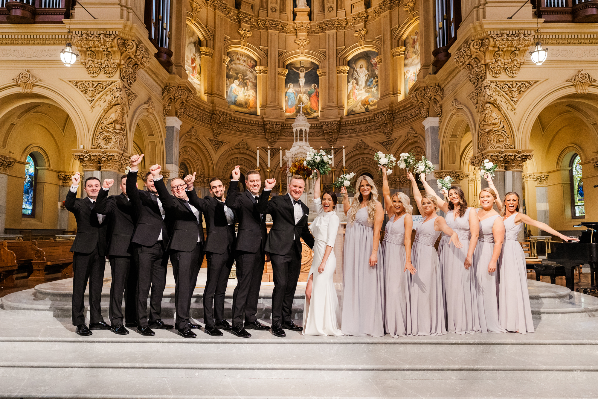 Candid and beautiful Wedding at St. Francis Xavier in NYC