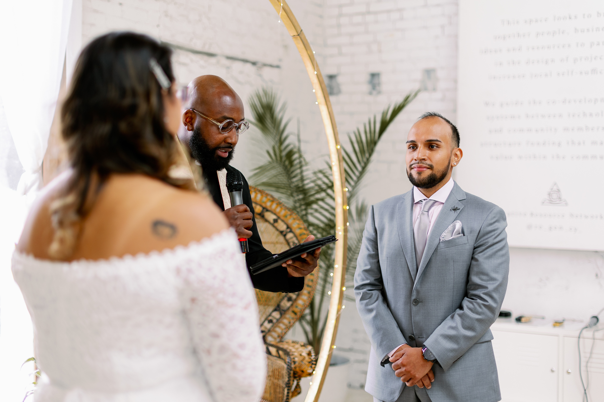 Stunning Brooklyn Micro-Wedding at RE:GEN:CY