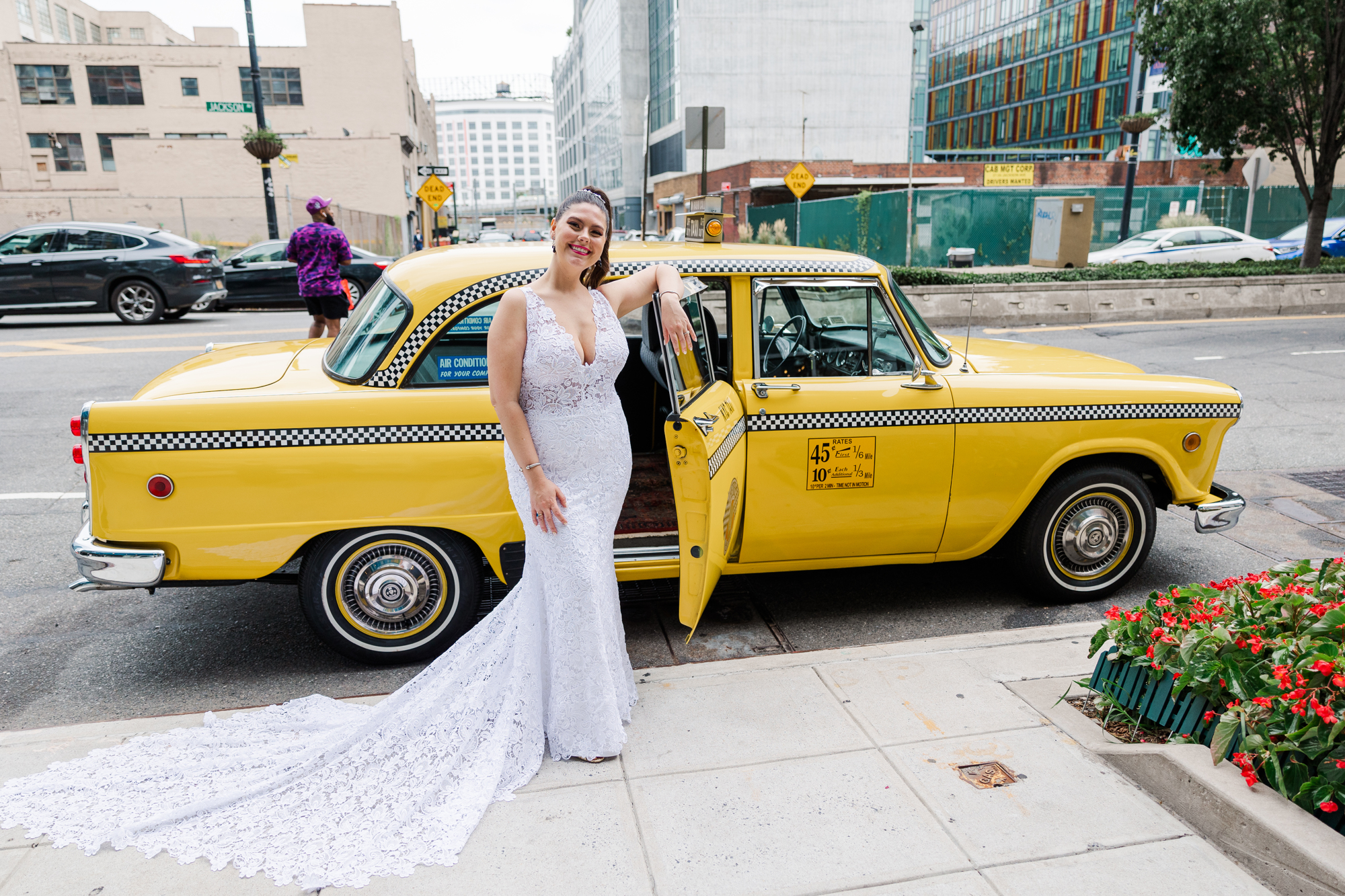Inspiring Bordone Wedding Photos in Long Island City with NYC Skyline