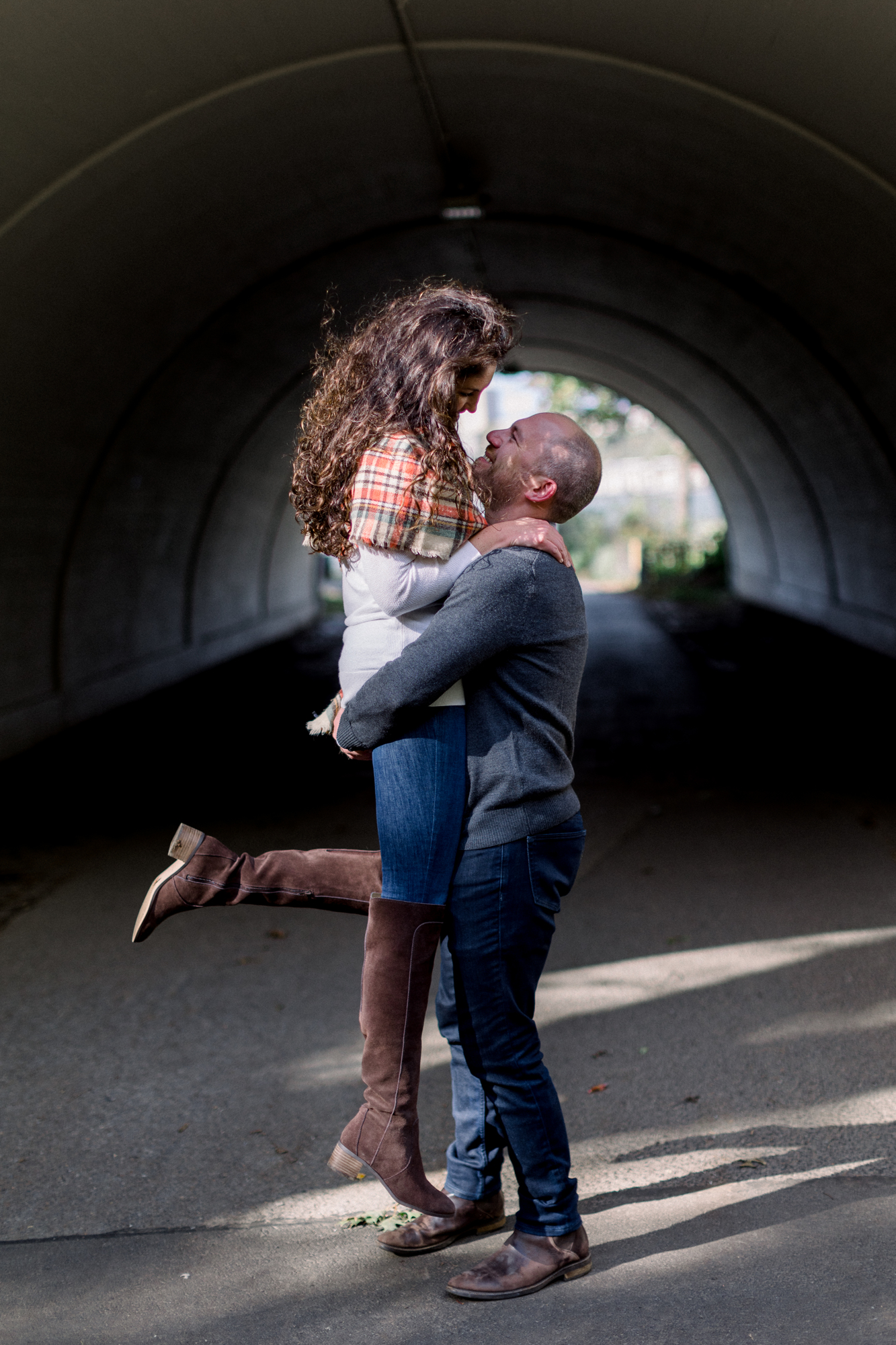 Incredible Fall Riverside Park Engagement Photography