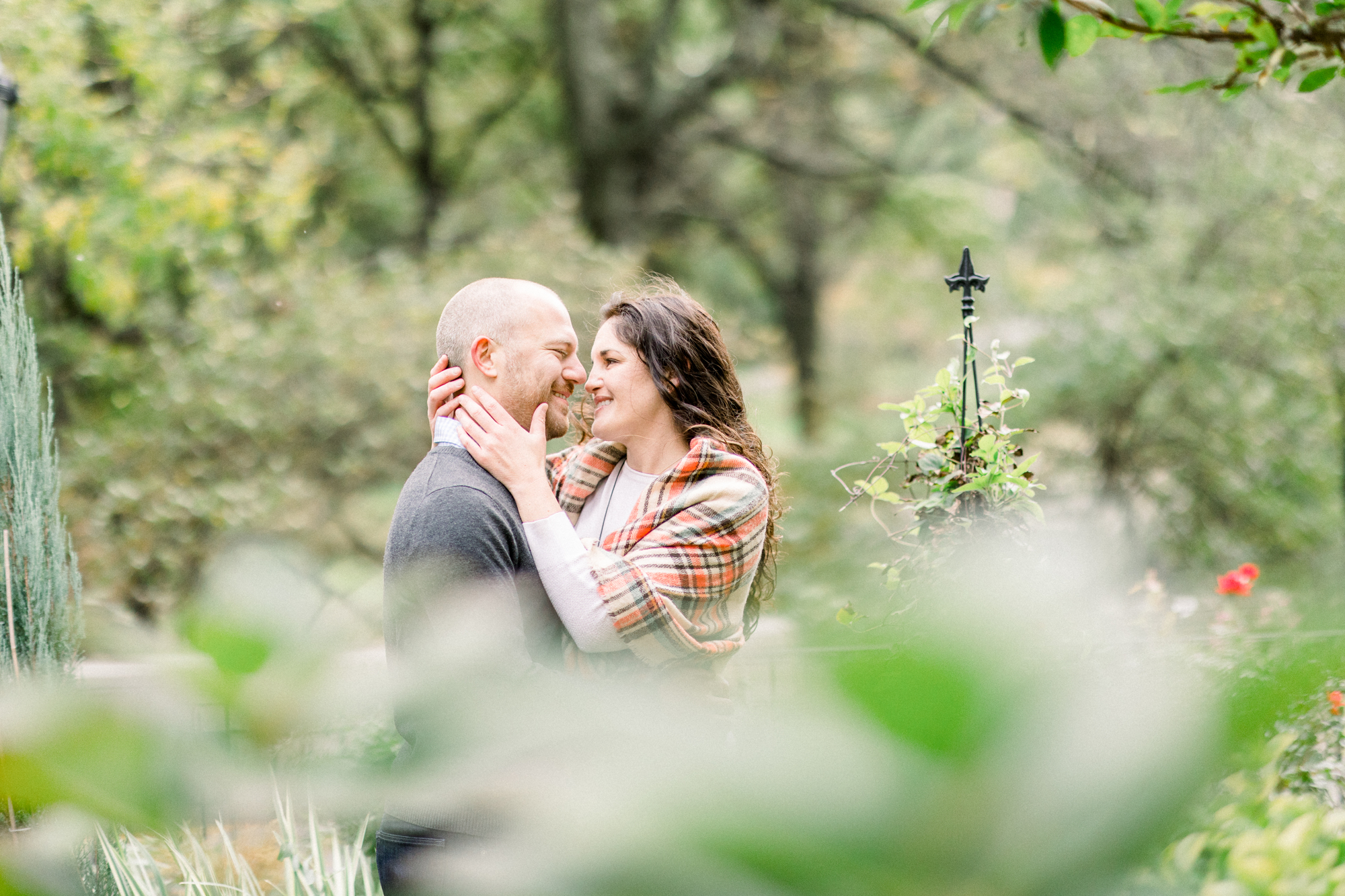 Cinematic Fall Riverside Park Engagement Photography