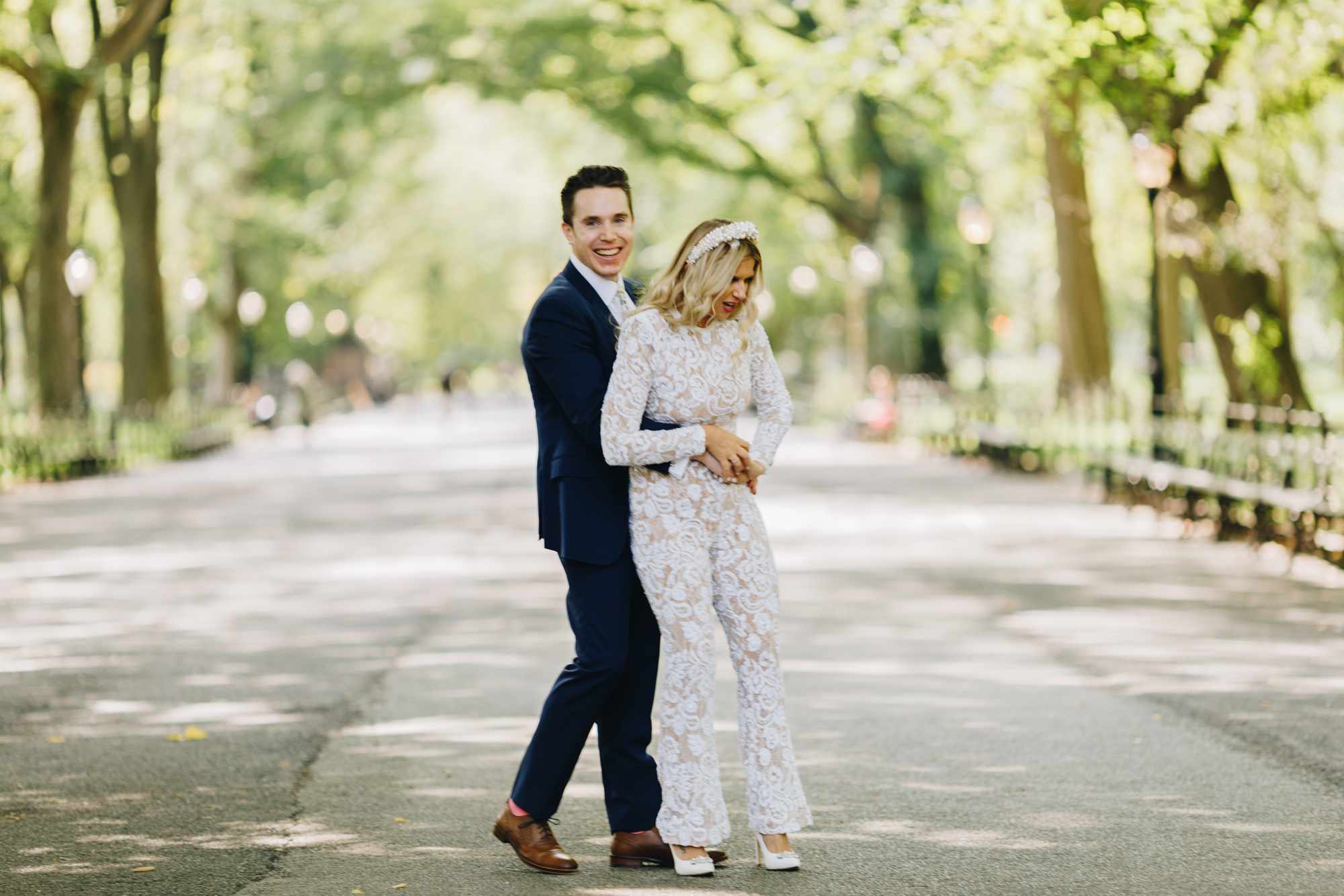 Fun Wagner Cove Elopement in Central Park