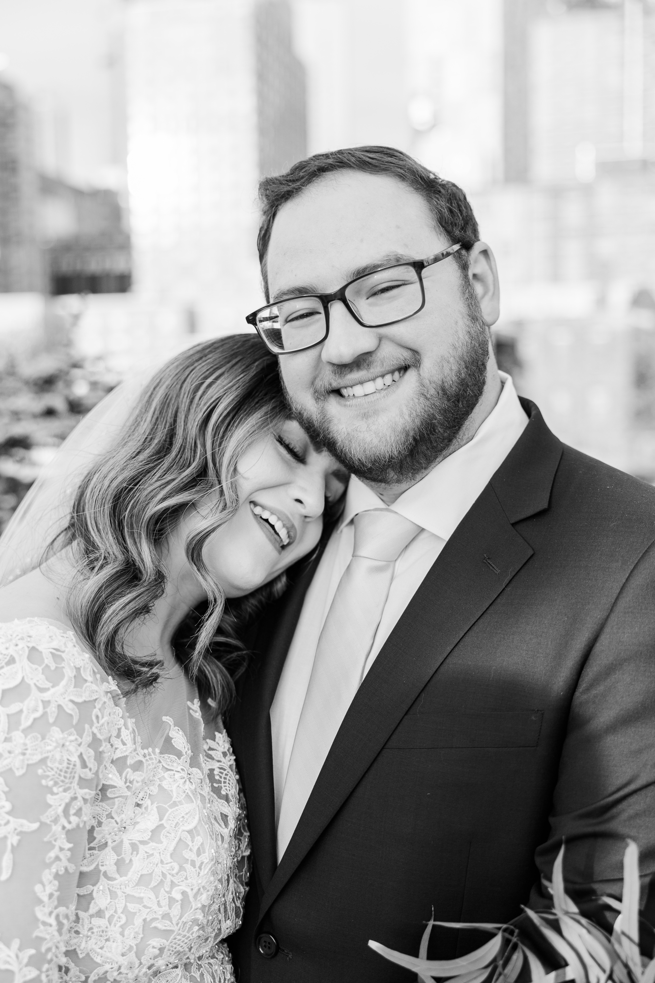 Black and White Wintery Brooklyn Wedding Photography at Deity