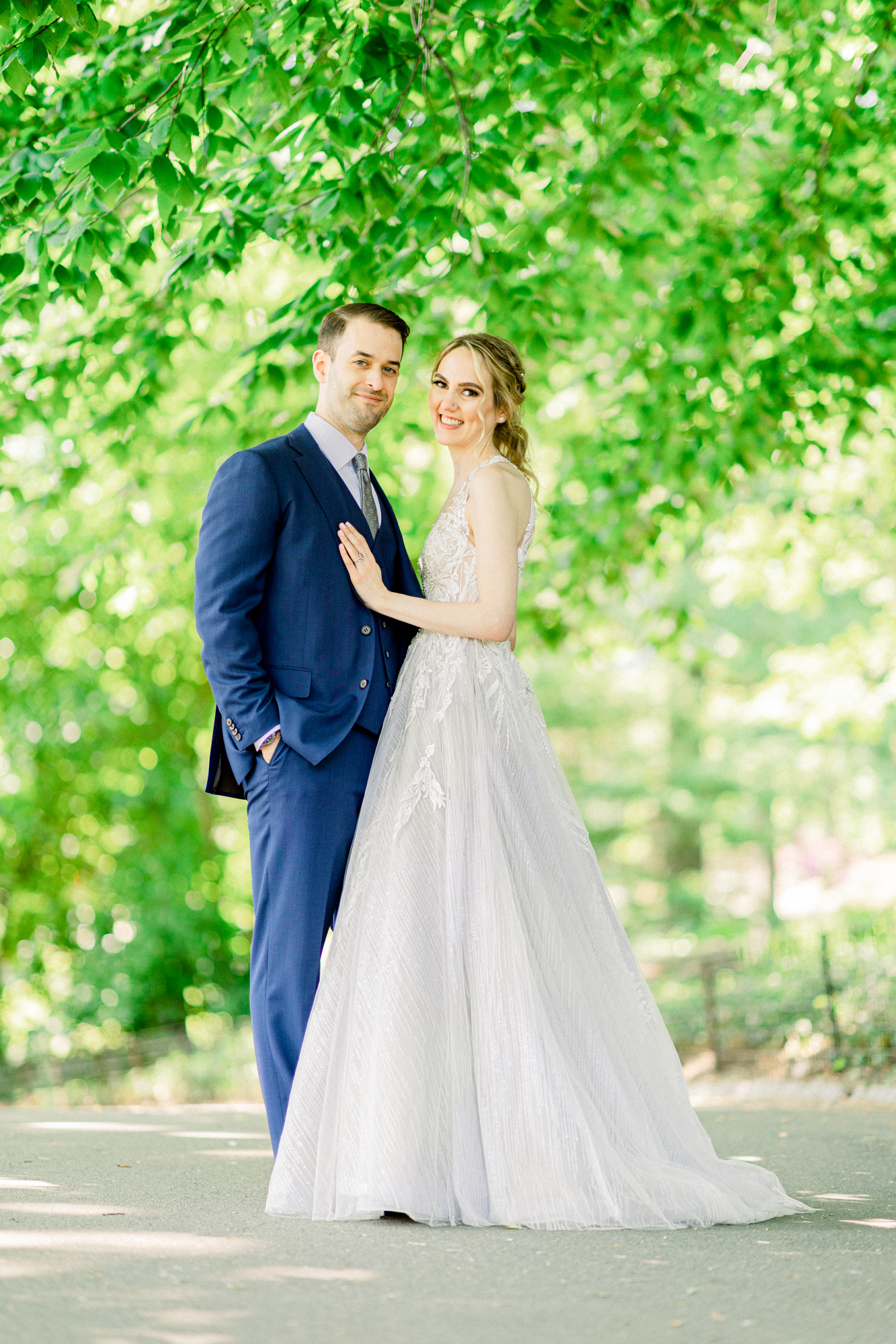 Timeless Elopement Photos in Central Park's Spring Wisteria Pergola