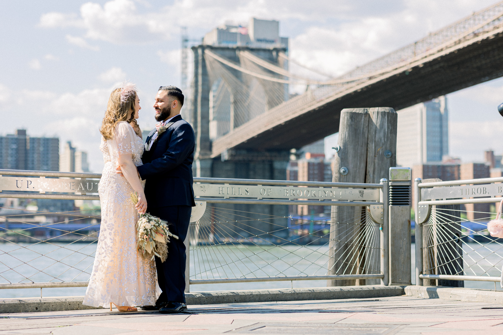 Memorable Wedding Photos in New York's Brooklyn Bridge Park