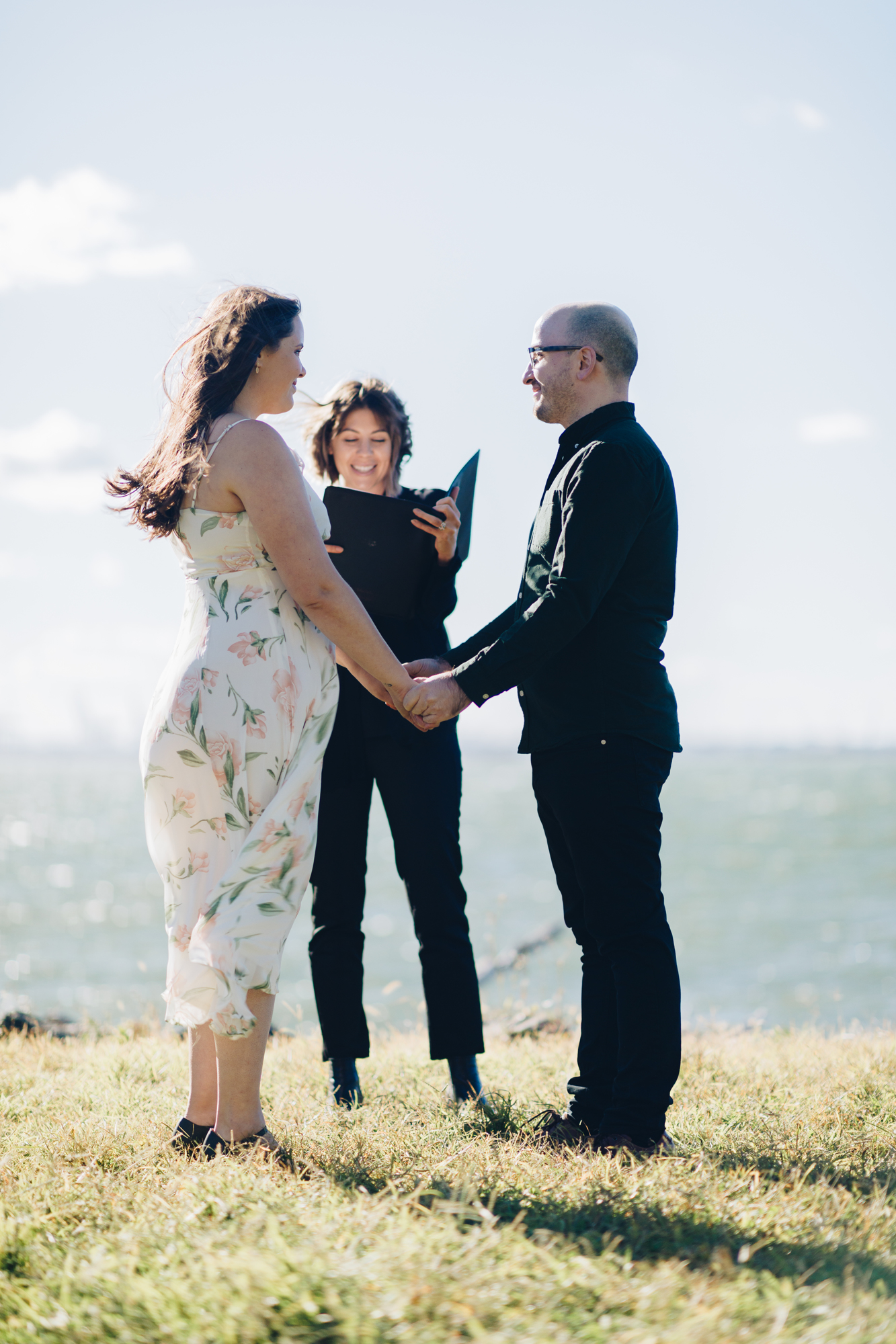 Gorgeous Low-Key Ceremony at Waterfront Redhook Elopement