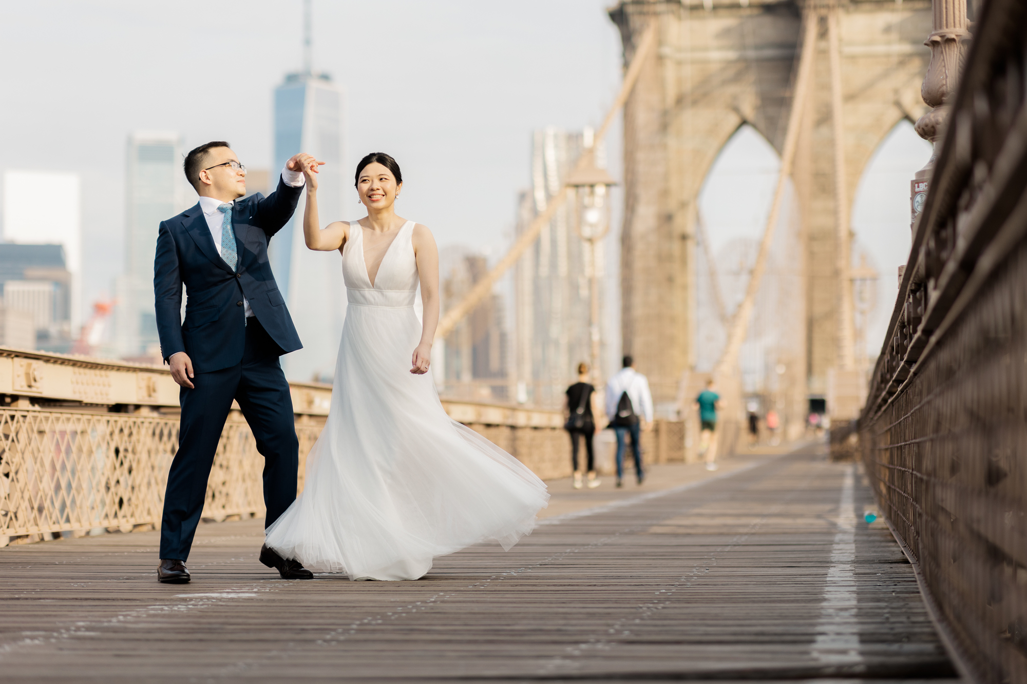 Magical Photos of New York Elopement in DUMBO and Central Park