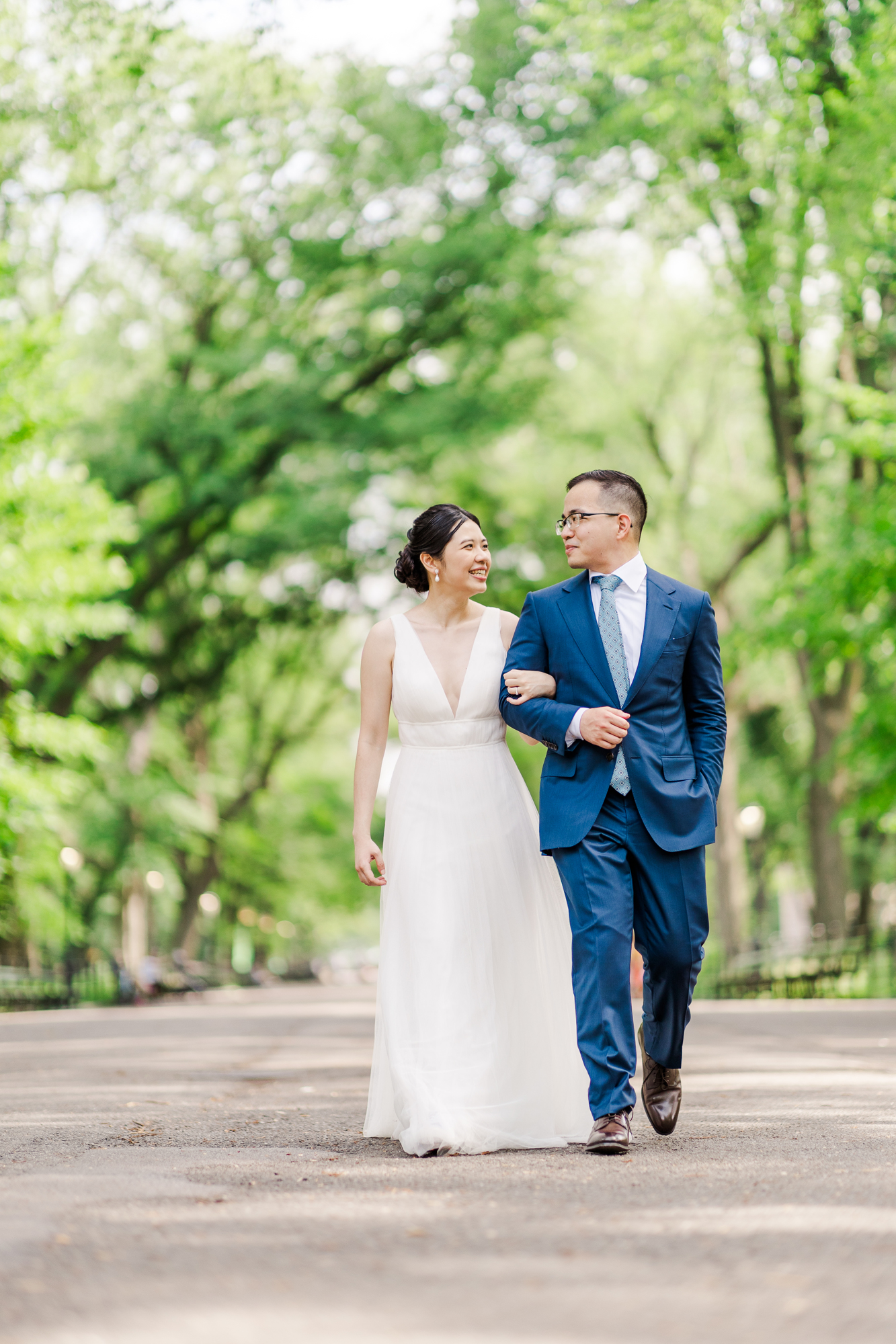 Joyful Elopement Photography in New York\'s DUMBO and Central Park