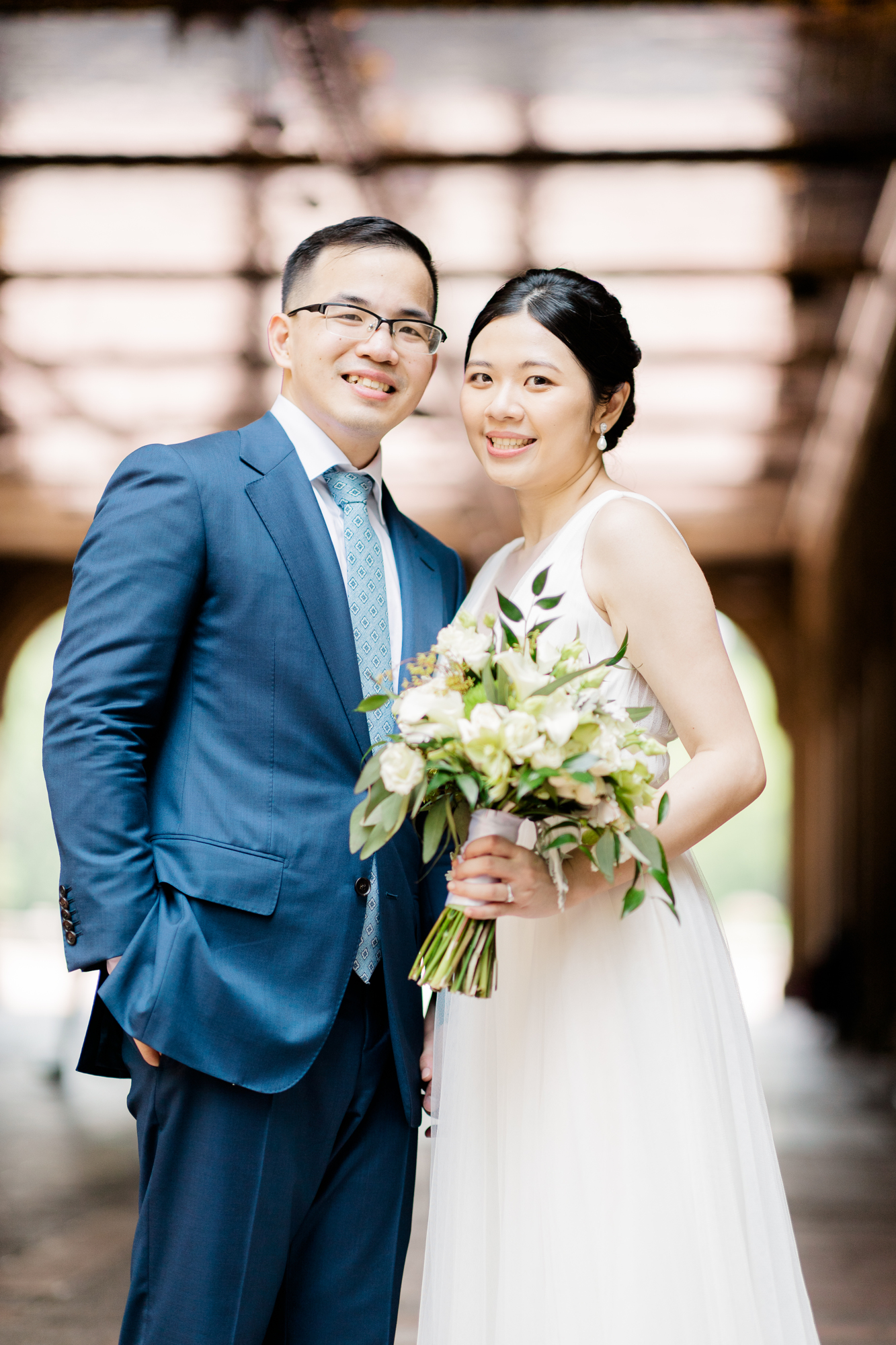 Vivid Elopement Photos in DUMBO and Central Park New York