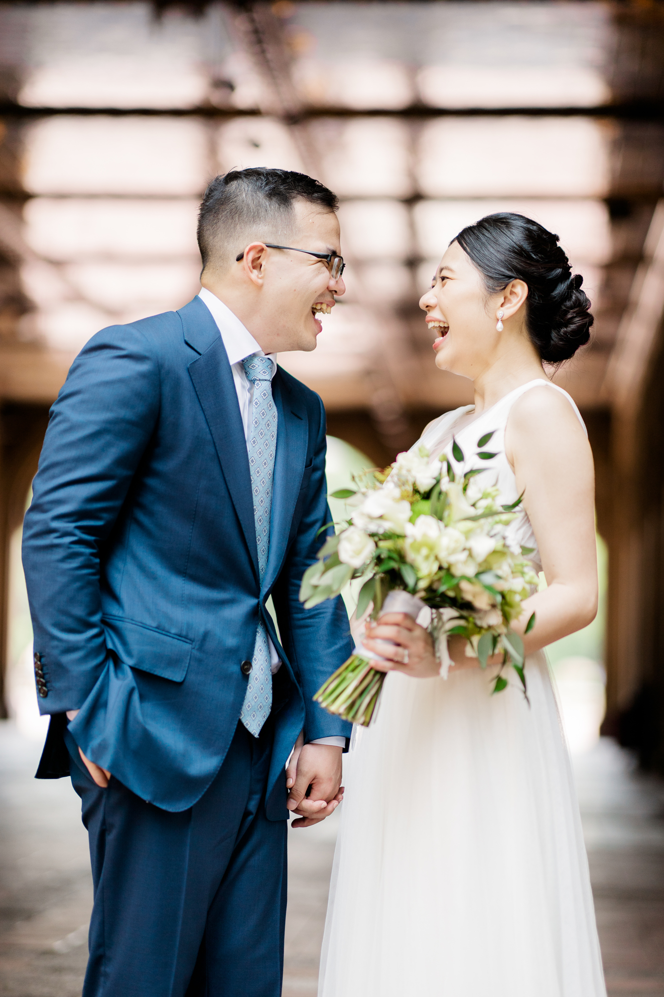 Beautiful Photos of New York Elopement in DUMBO and Central Park