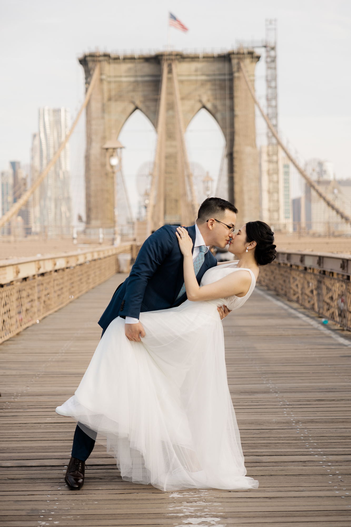 Spectacular Photos of New York Elopement in DUMBO and Central Park