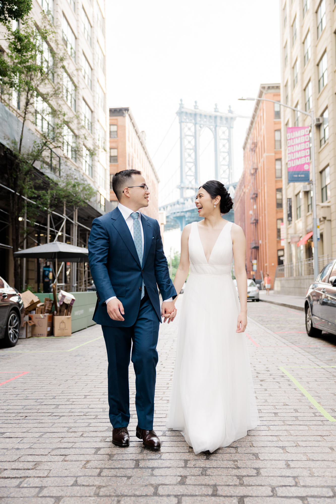 Amazing Photos of New York Elopement in DUMBO and Central Park