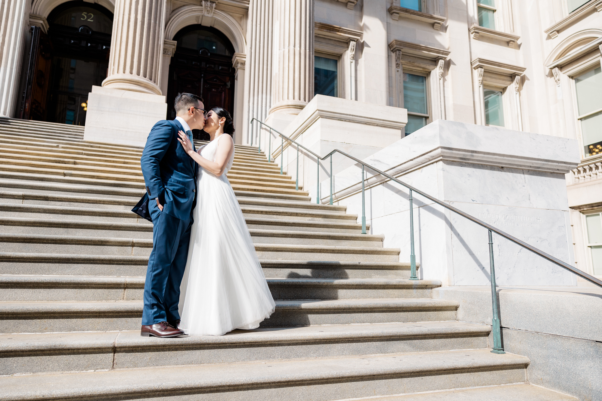 Fun Elopement Photos in DUMBO and Central Park New York