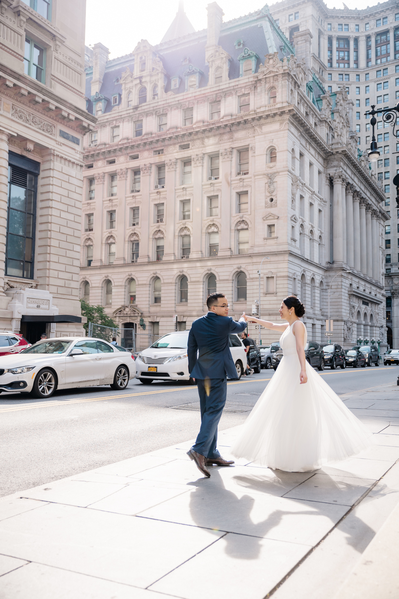 Candid Elopement Photos in DUMBO and Central Park New York
