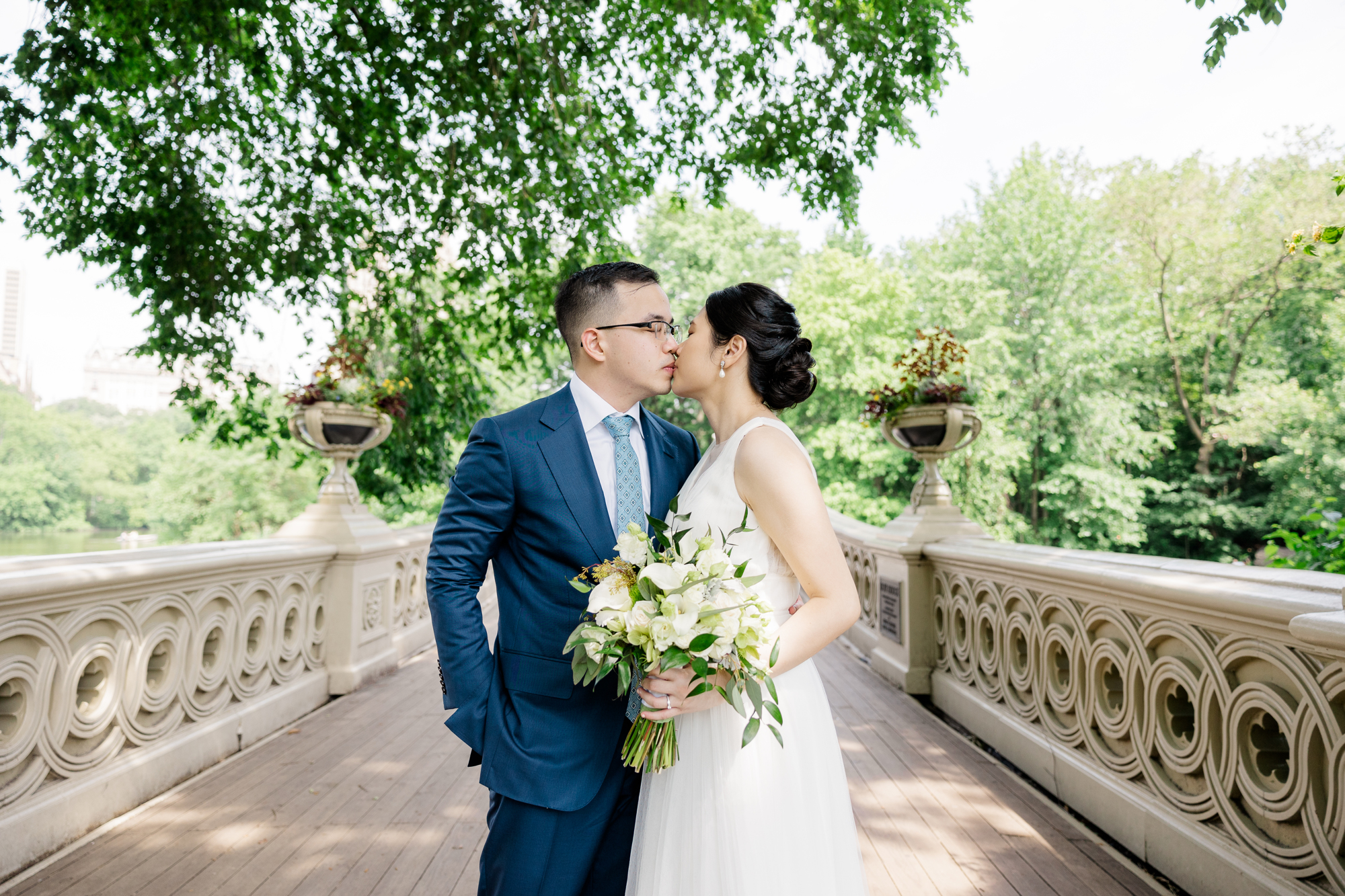 Beautiful Elopement Photos in DUMBO and Central Park New York