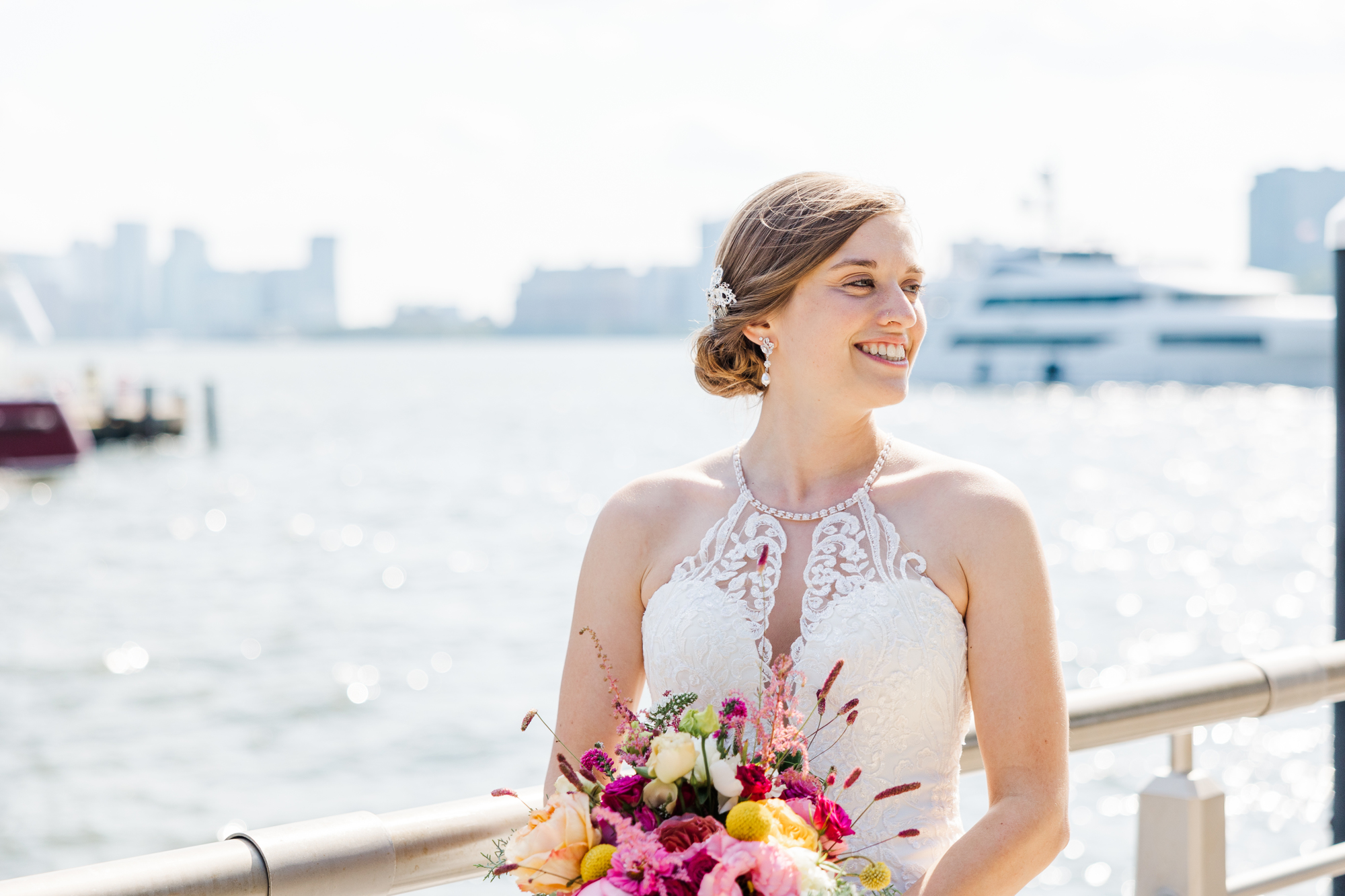 Photojournalistic Wedding Photography in New York City on a Boat