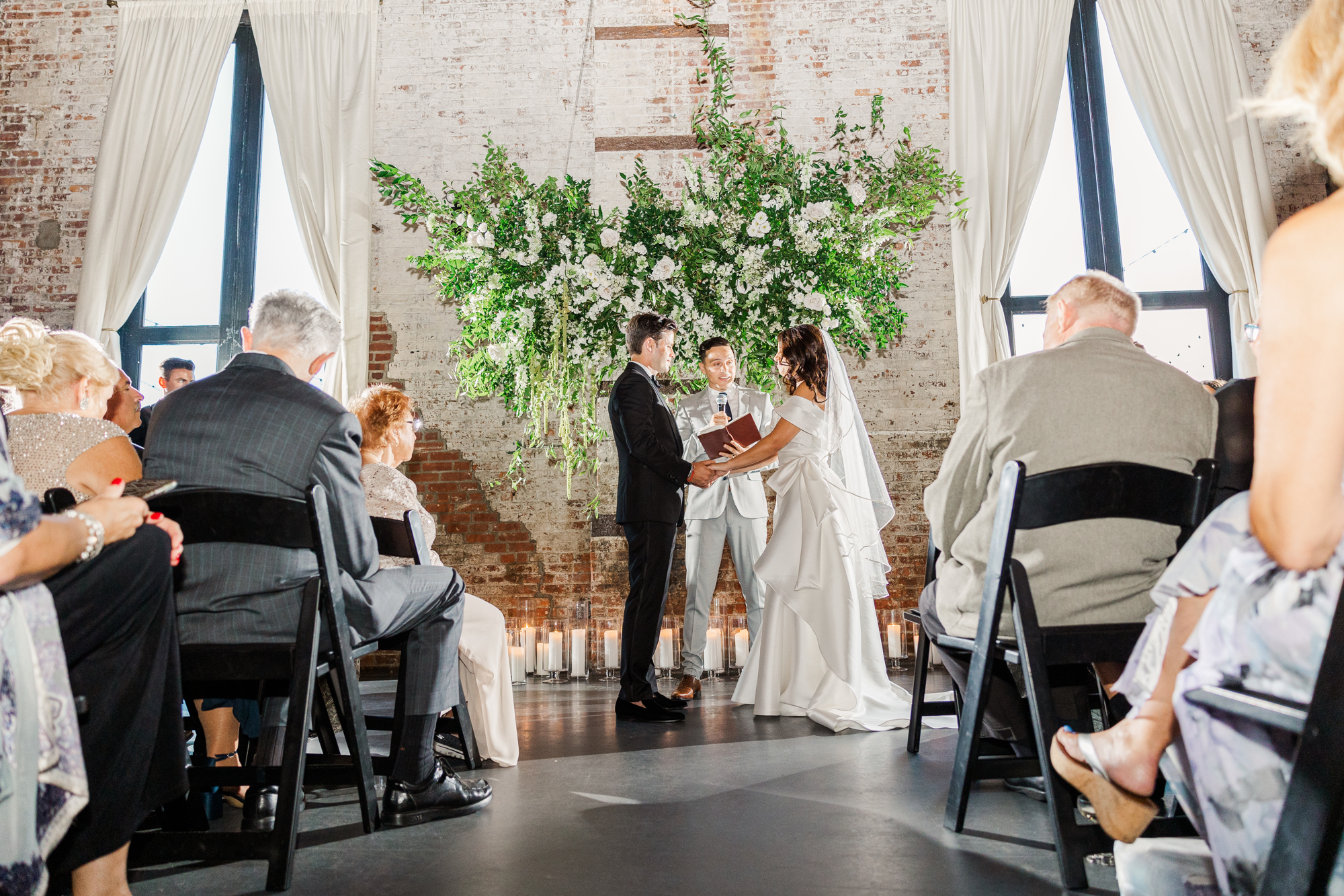 Intimate Big Green Building Wedding Photos in Brooklyn, NY