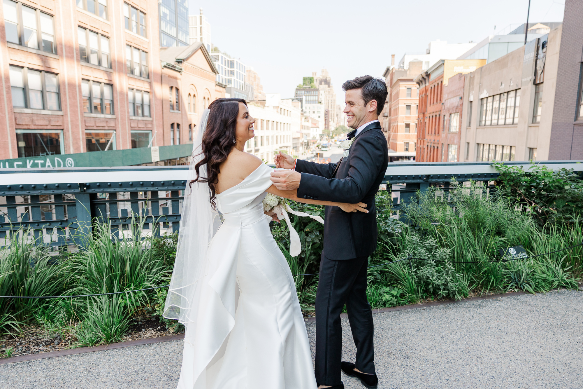Special Big Green Building Wedding Photos in Brooklyn, NY