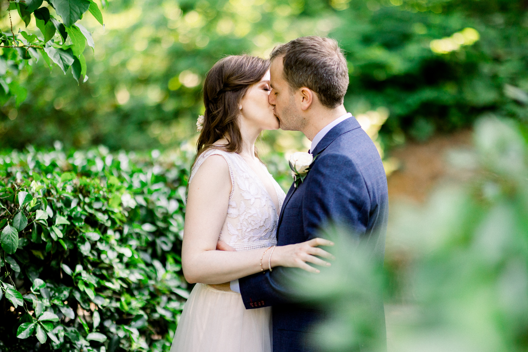 Magical Summer Wedding Photos at the Conservatory Garden in Central Park New York