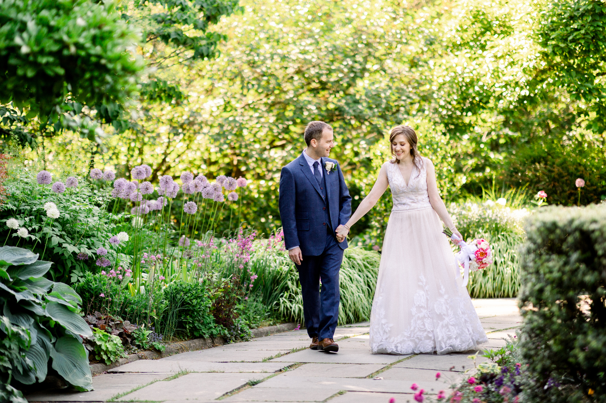 Wonderful Summer Wedding Photos at the Conservatory Garden in Central Park New York