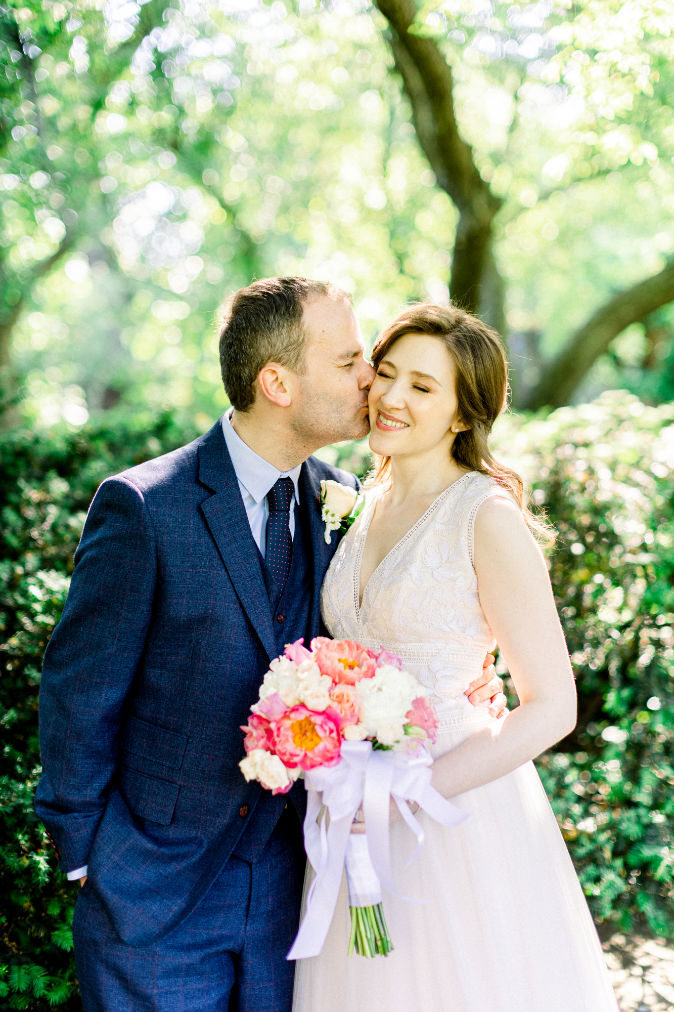 Beautiful Summer Wedding Photos at the Conservatory Garden in Central Park New York