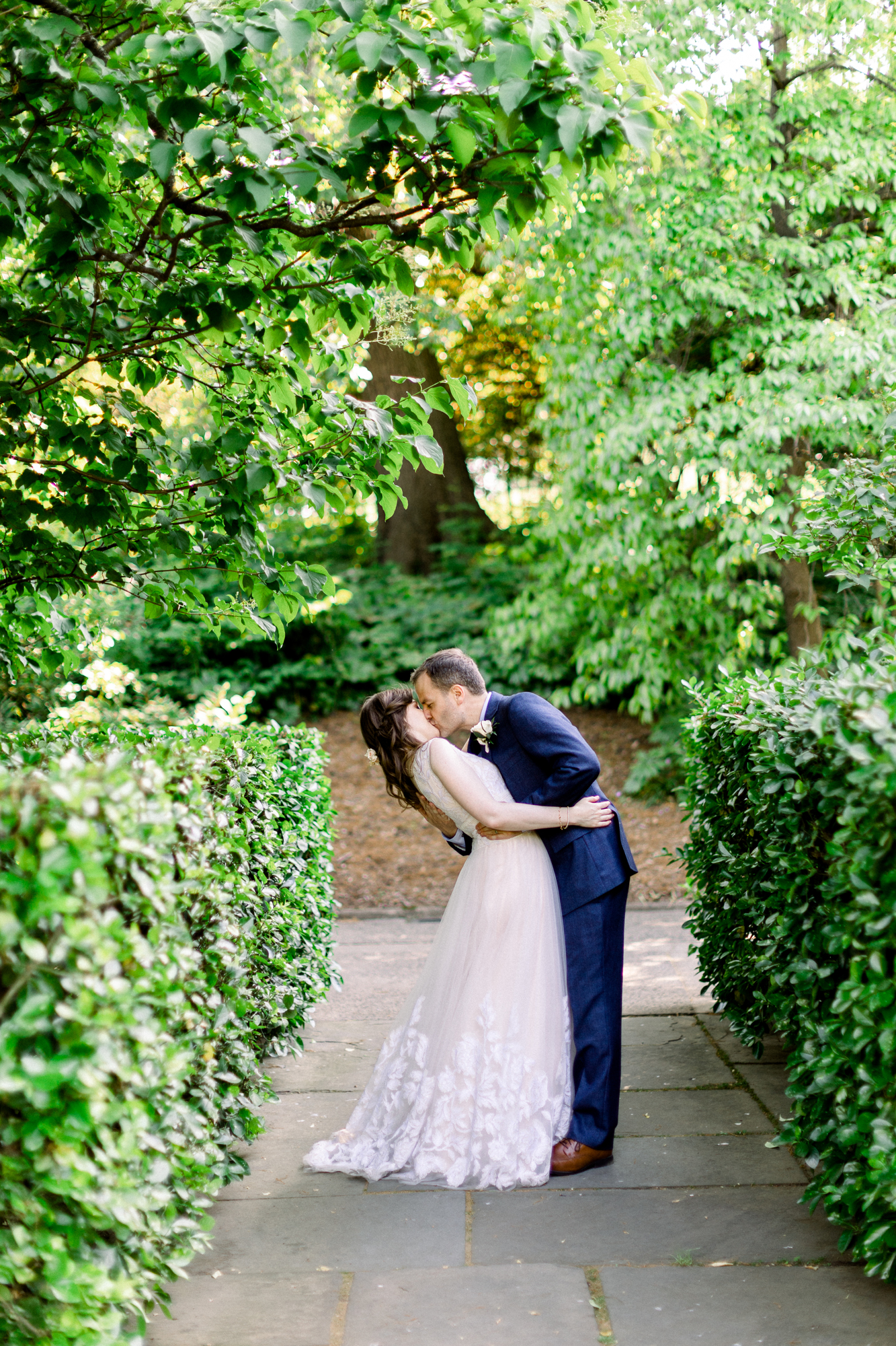 Sweet Summer Wedding Photos at the Conservatory Garden in Central Park New York