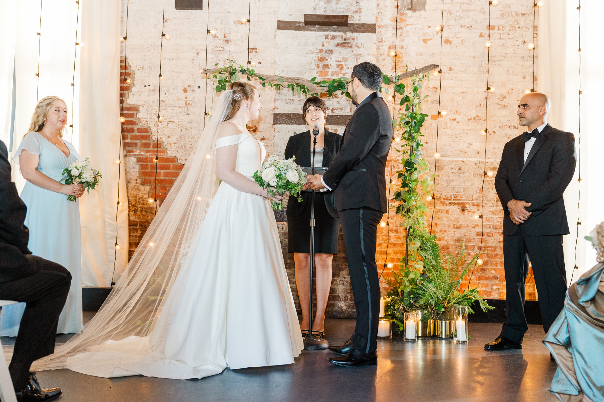 Charming Green Building Wedding Photography with Rustic Features