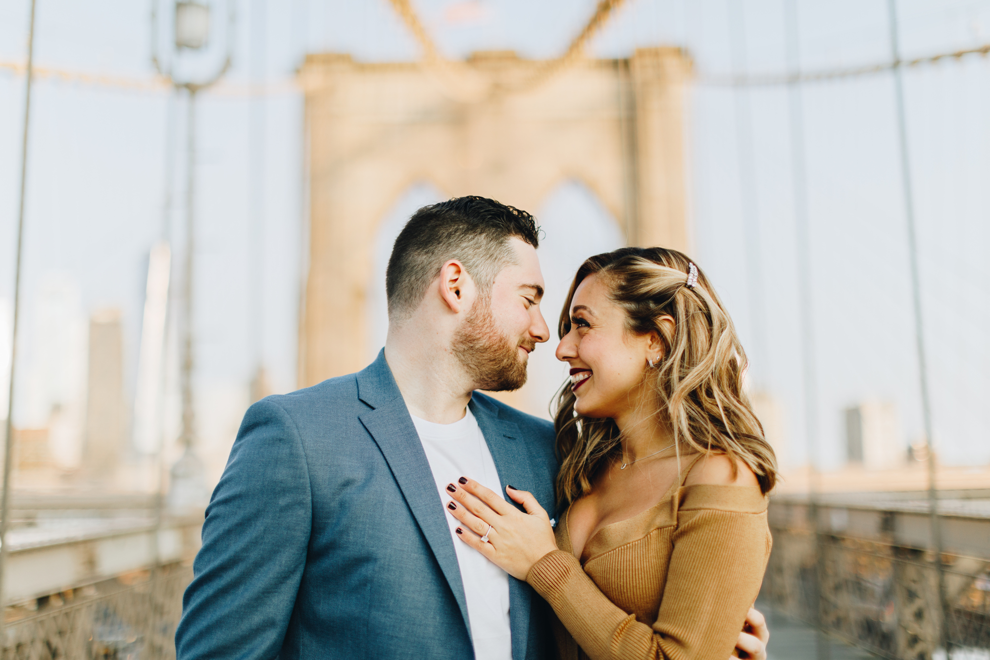 Picture-Perfect Autumn DUMBO Engagement Photography