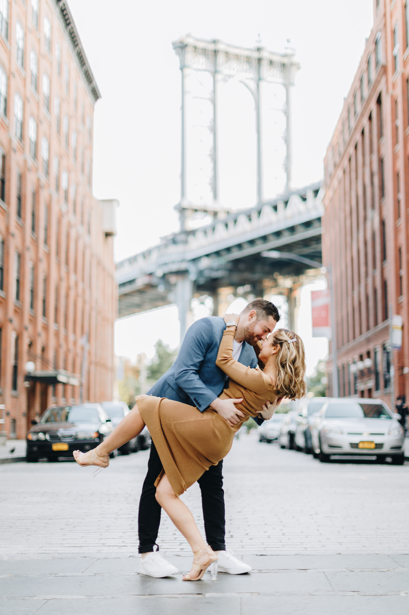 Iconic Autumn DUMBO Engagement Photography