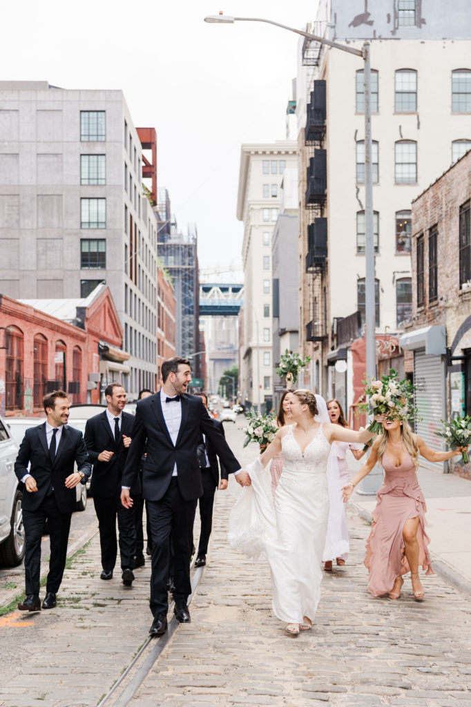Small and Intimate Bridgepoint Wedding in Brooklyn with NYC Skyline