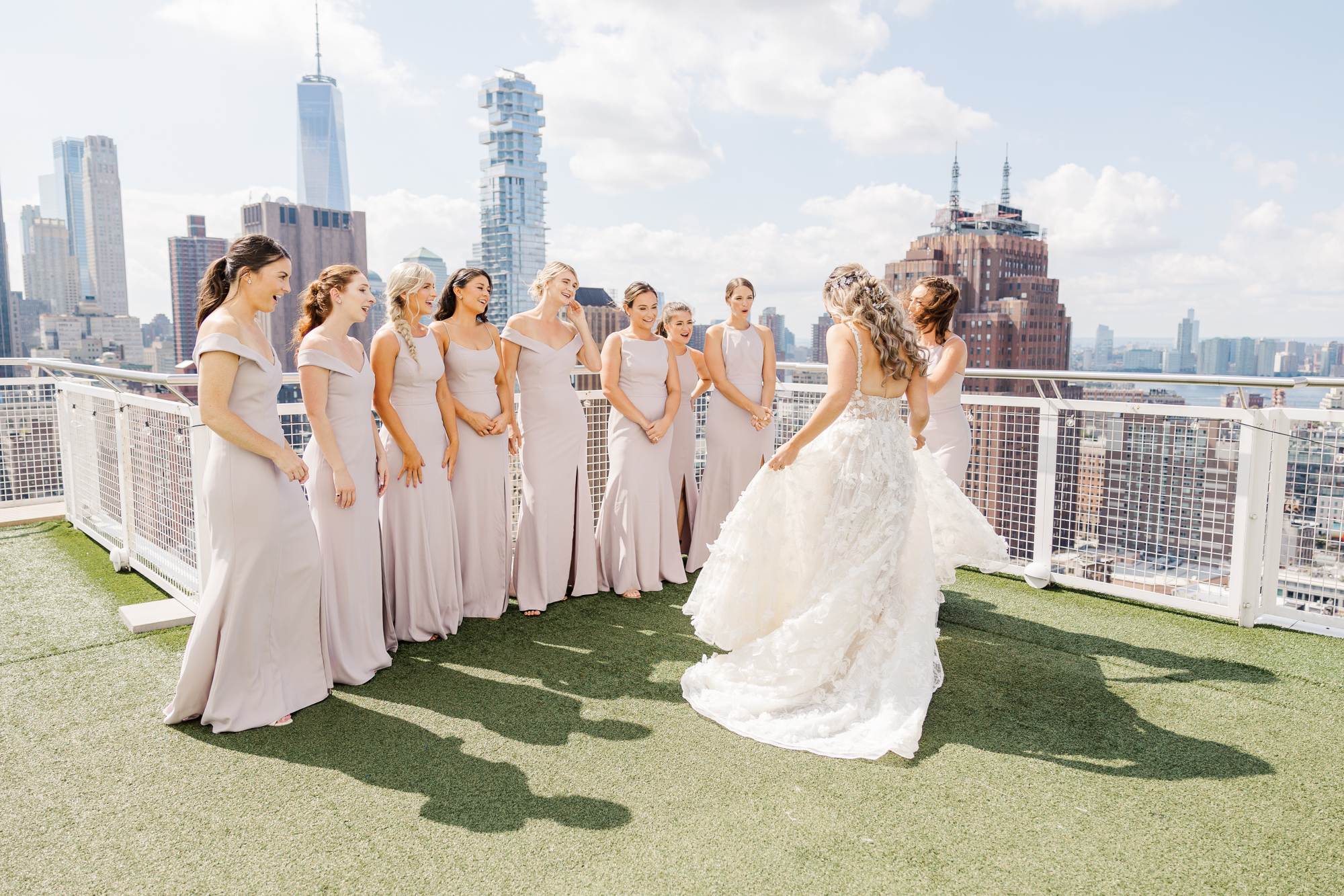 Colorful New York Wedding Photos at Old St. Patrick's Cathedral and Houston Hall