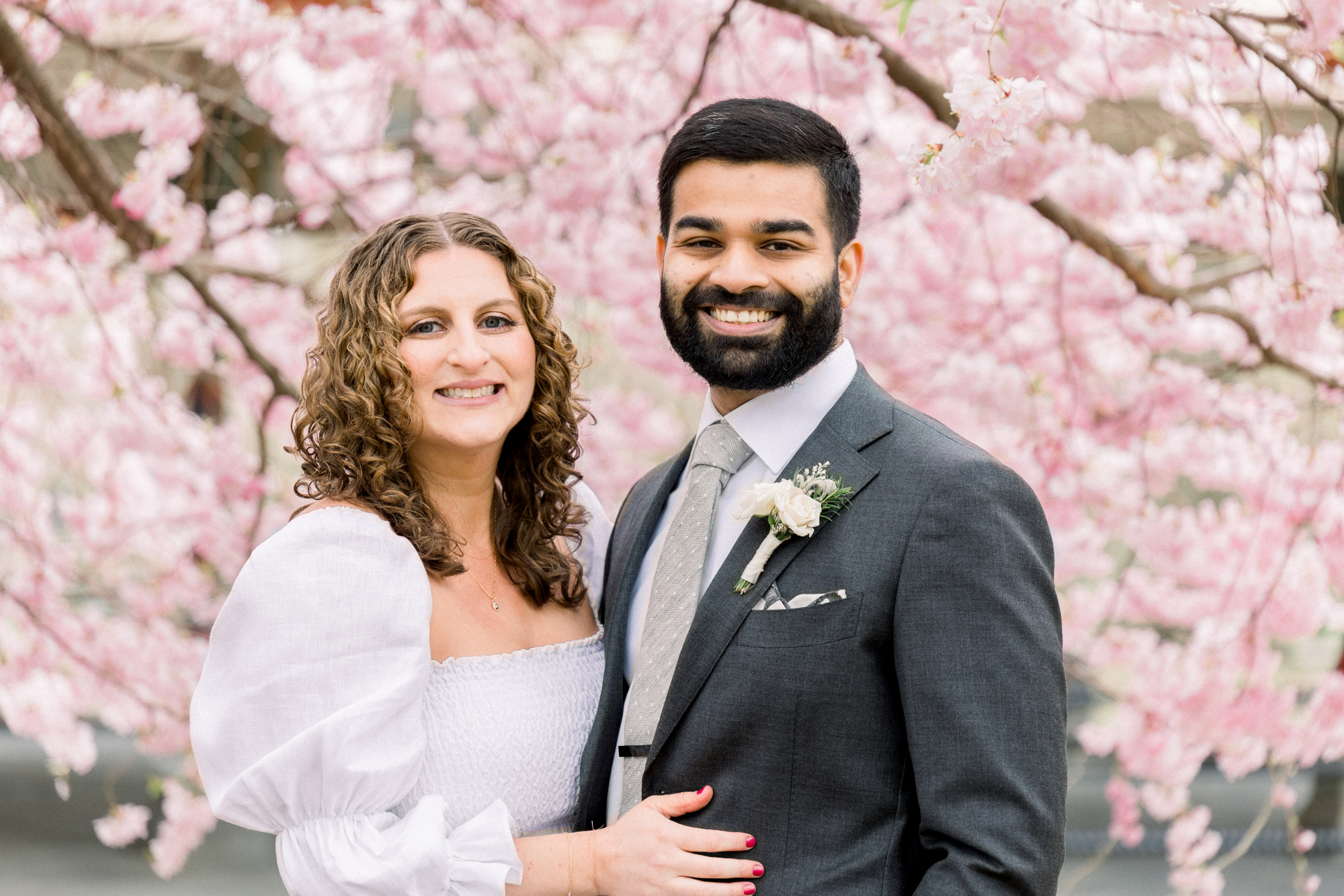 Inspiring Prospect Park Wedding Photos with Springtime Cherry Blossoms