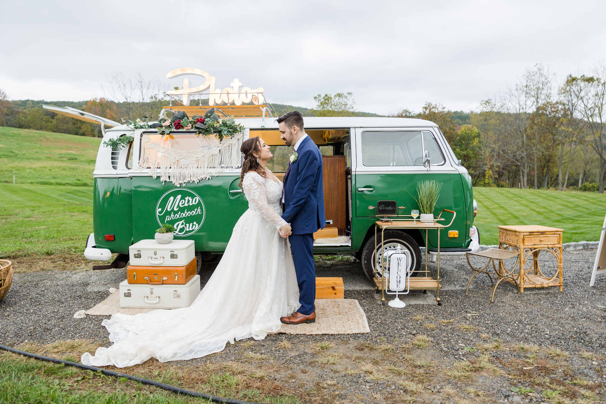 Whimsical New Jersey Wedding Photos at the Farm at Glenwood Mountain in Autumn
