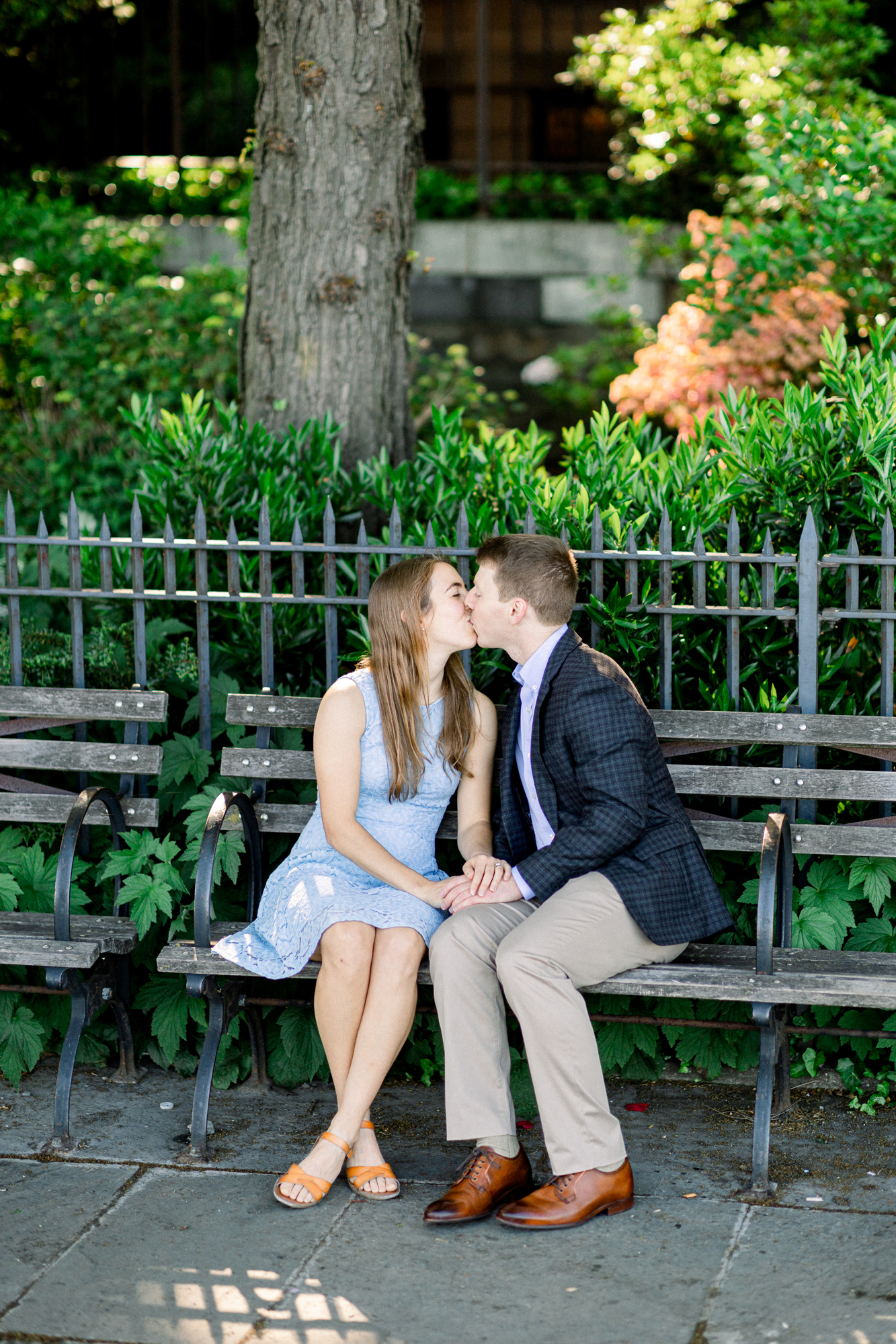 Sweet Brooklyn Heights Promenade Engagement Photography