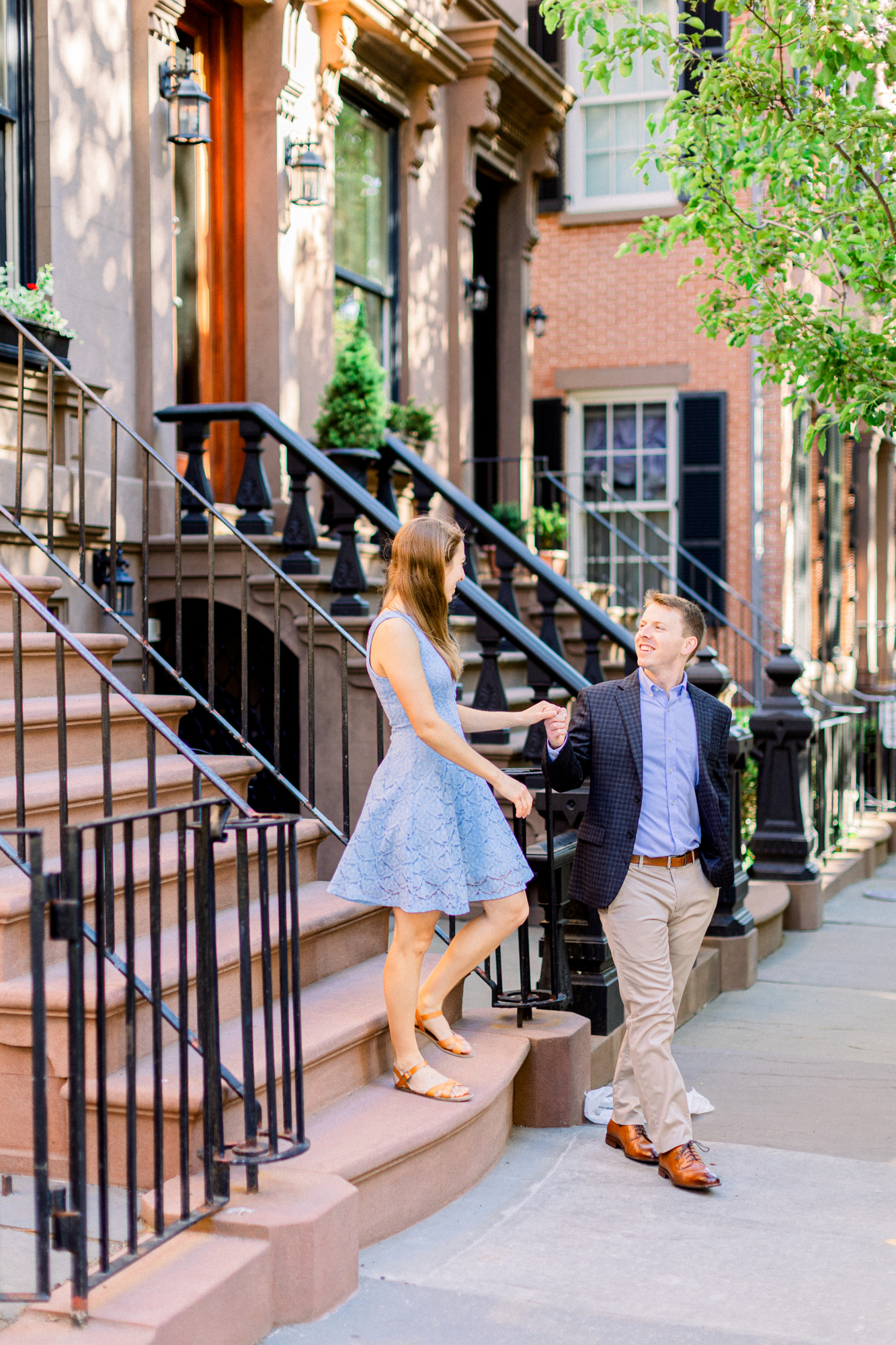Dazzling Brooklyn Heights Promenade Engagement Photography
