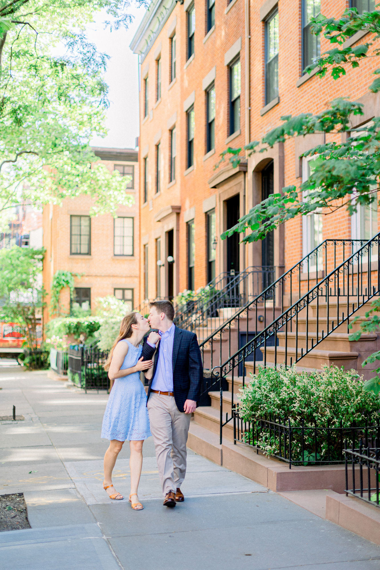 Enchanting Brooklyn Heights Promenade Engagement Photography