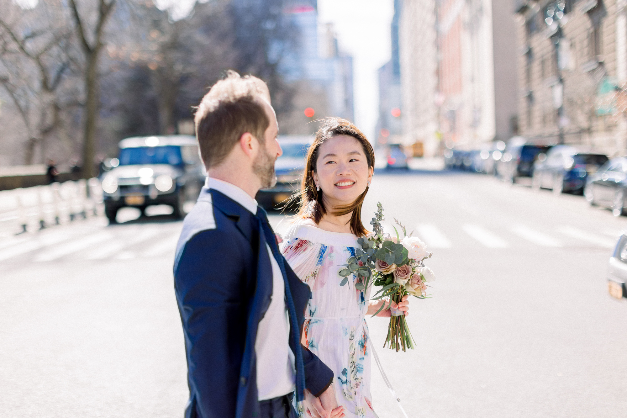 Romantic Central Park Wedding Photos in Wintery NYC