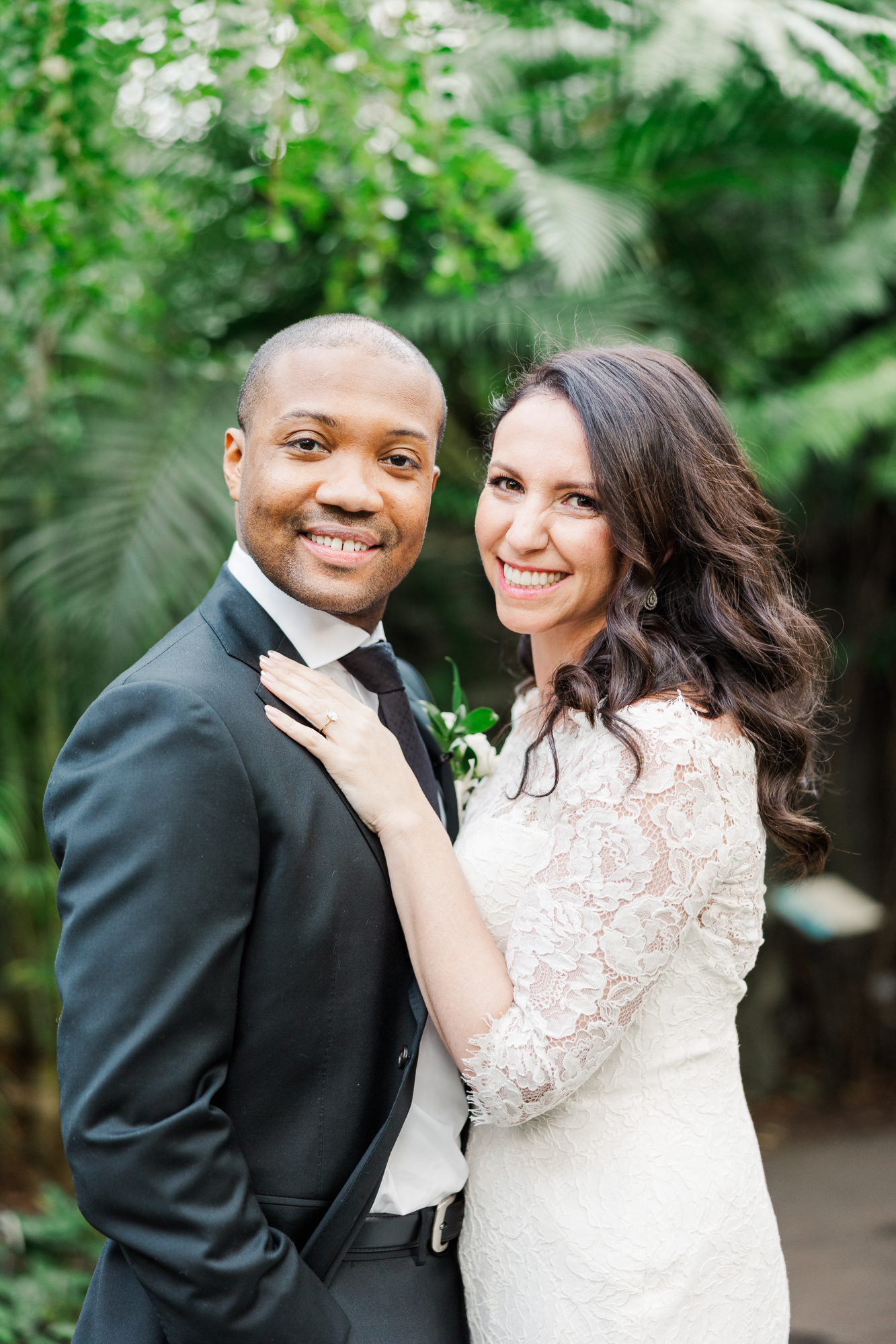 Picture-Perfect Winter Palm House Wedding Photos at Brooklyn Botanic Garden