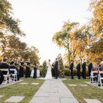 Dreamy Sunset Briarcliff Manor Wedding Photos in Autumn in Hudson Valley