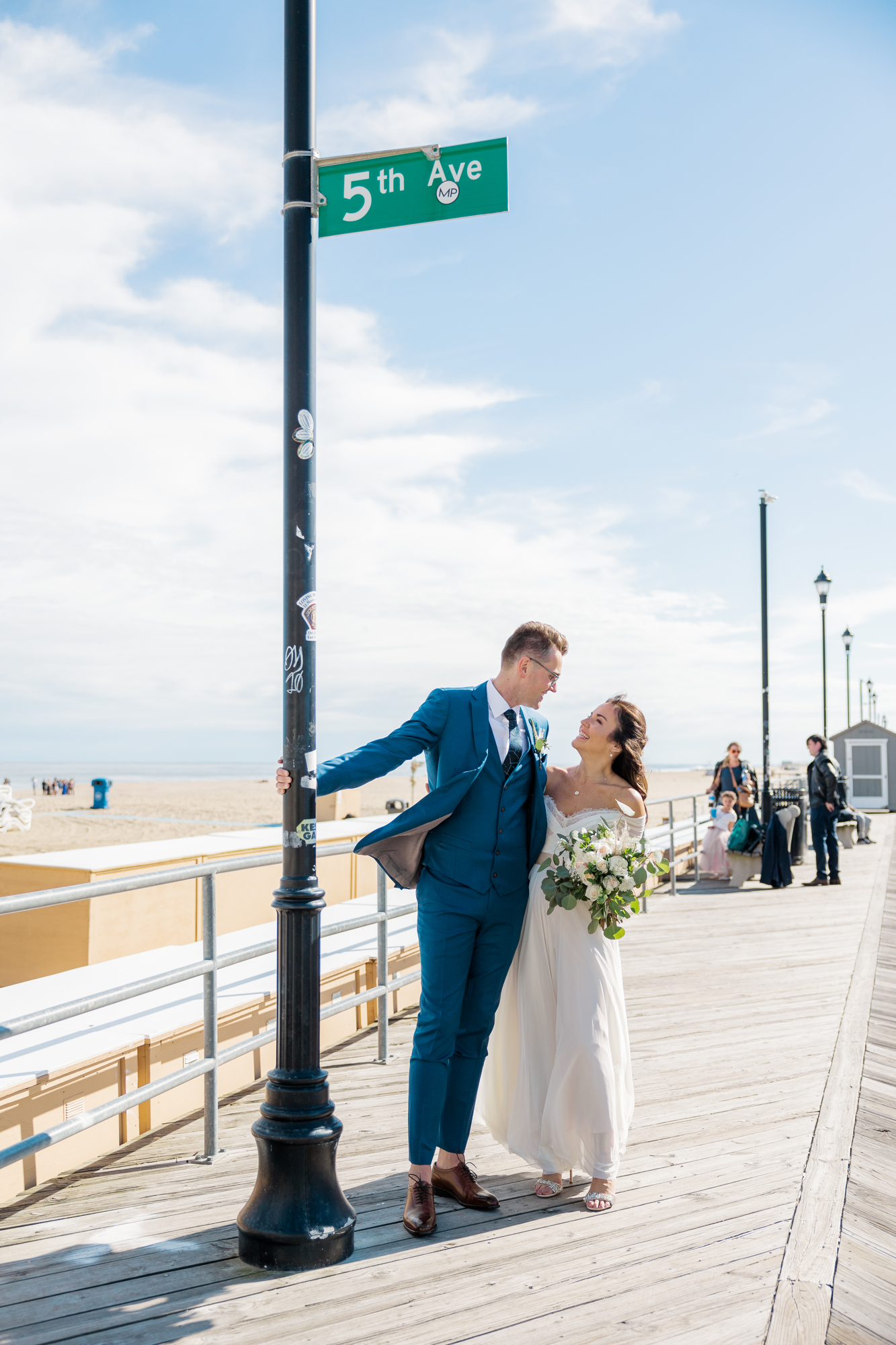 Idyllic Porta Asbury Park New Jersey Boardwalk Wedding Photos