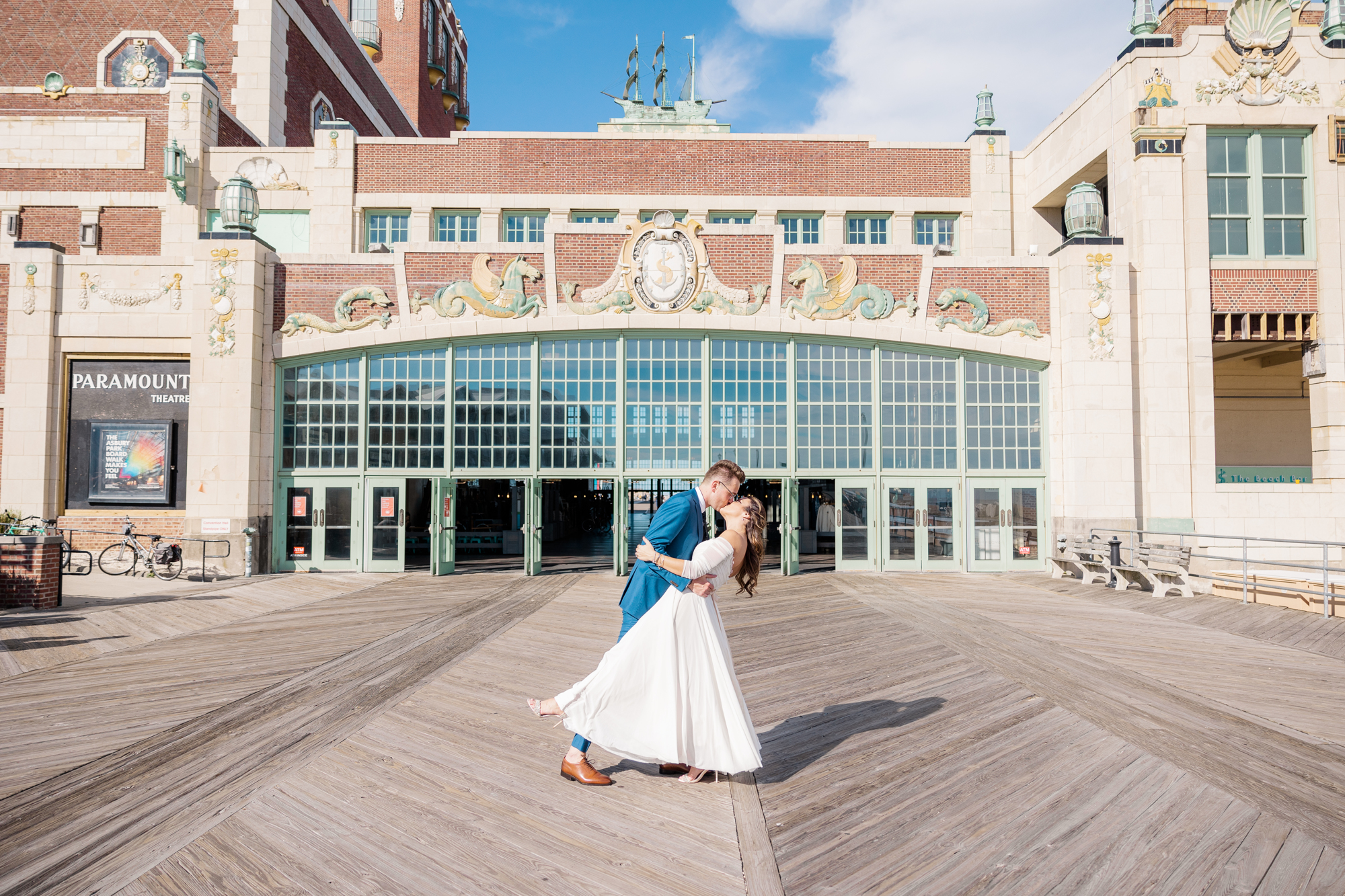 Scenic Porta Asbury Park New Jersey Boardwalk Wedding Photos
